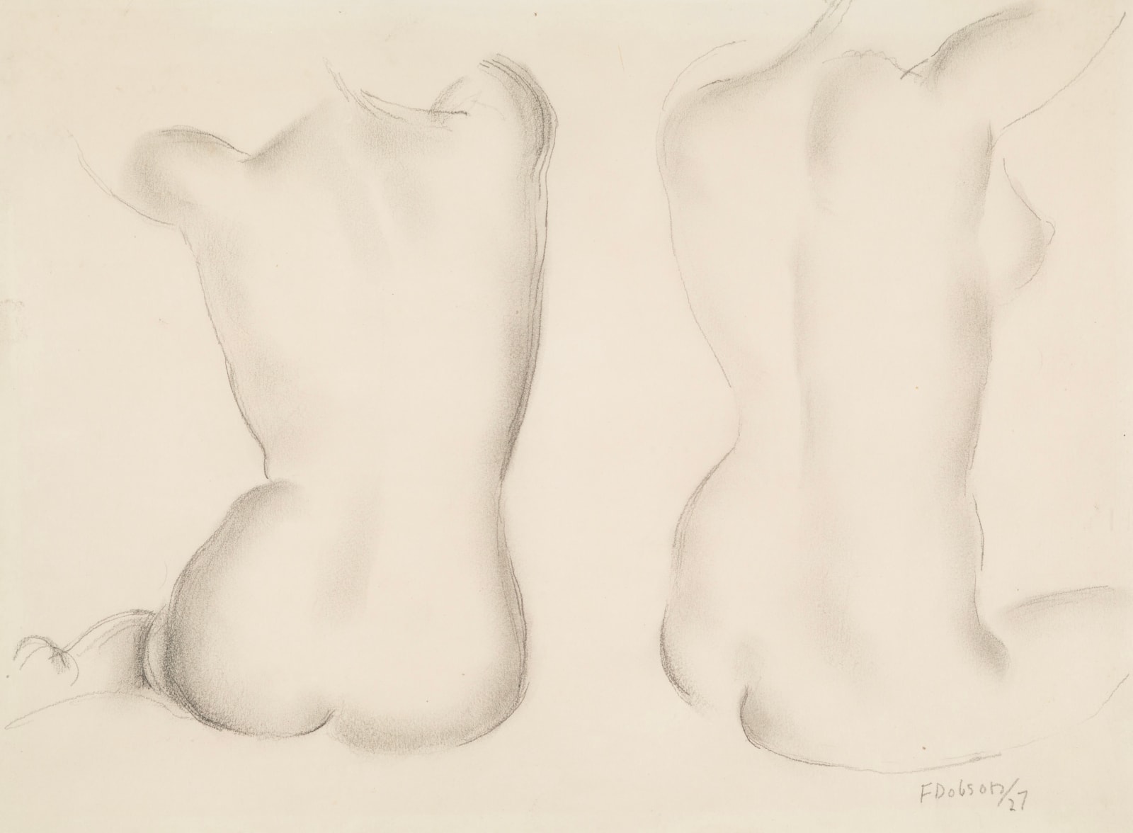 Frank Dobson, Untitled (Seated Female Nude), 1927