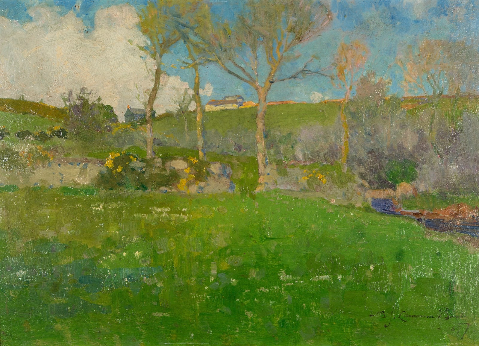 Samuel John Lamorna Birch, Summer Landscape, 1897