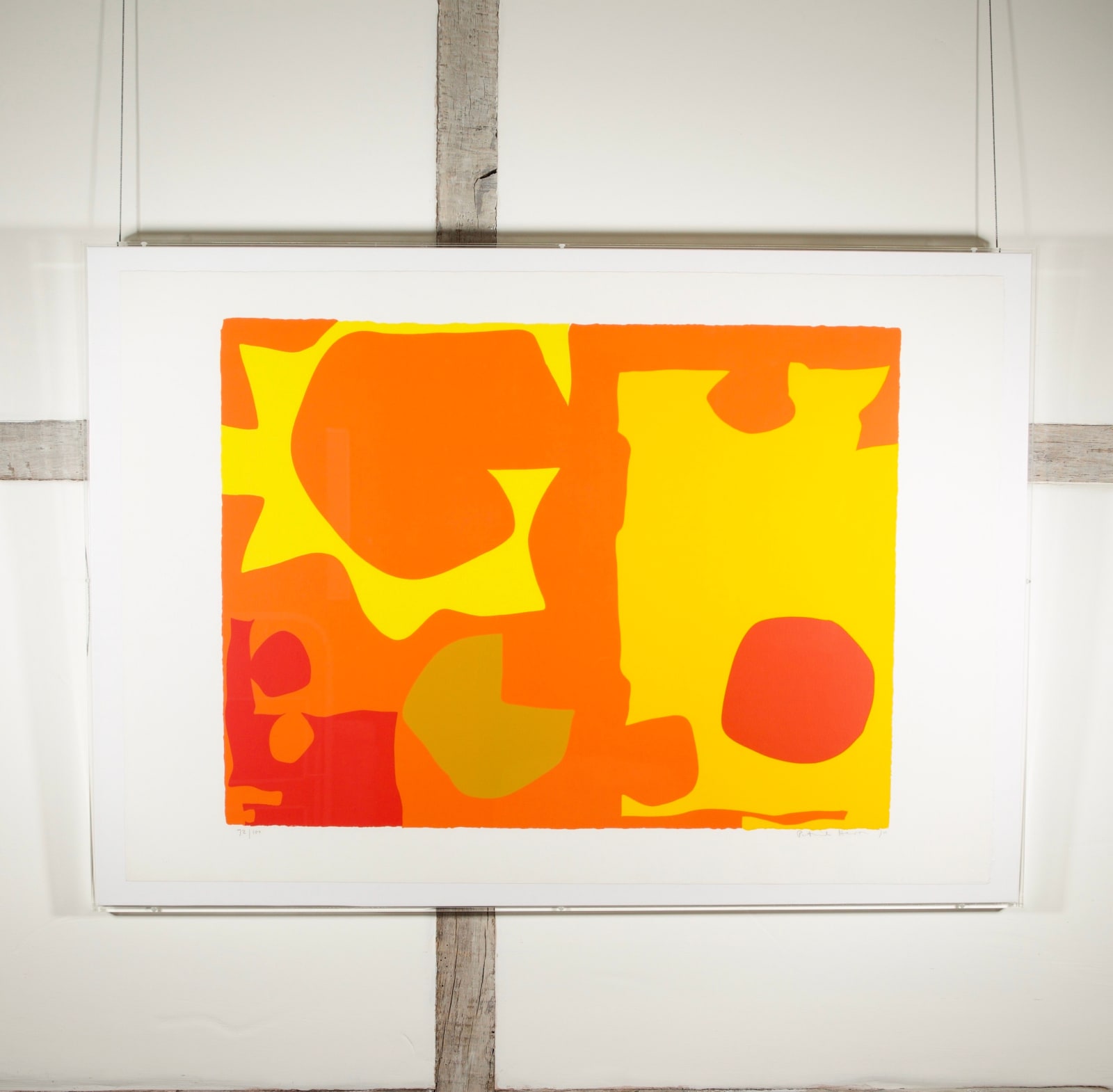 Patrick Heron, Six in Light Orange with Red in Yellow : April, 1970
