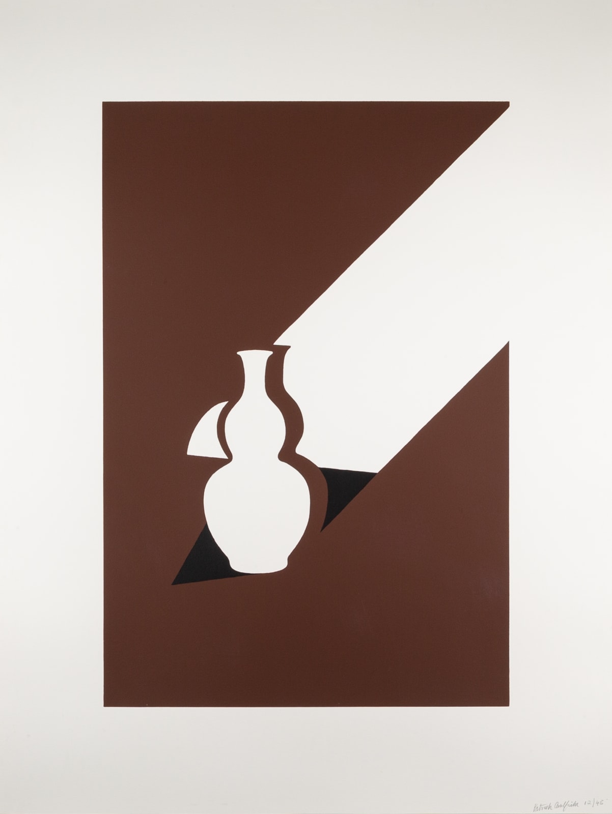 Patrick Caulfield, Arita Flask, from White Ware Prints, 1990