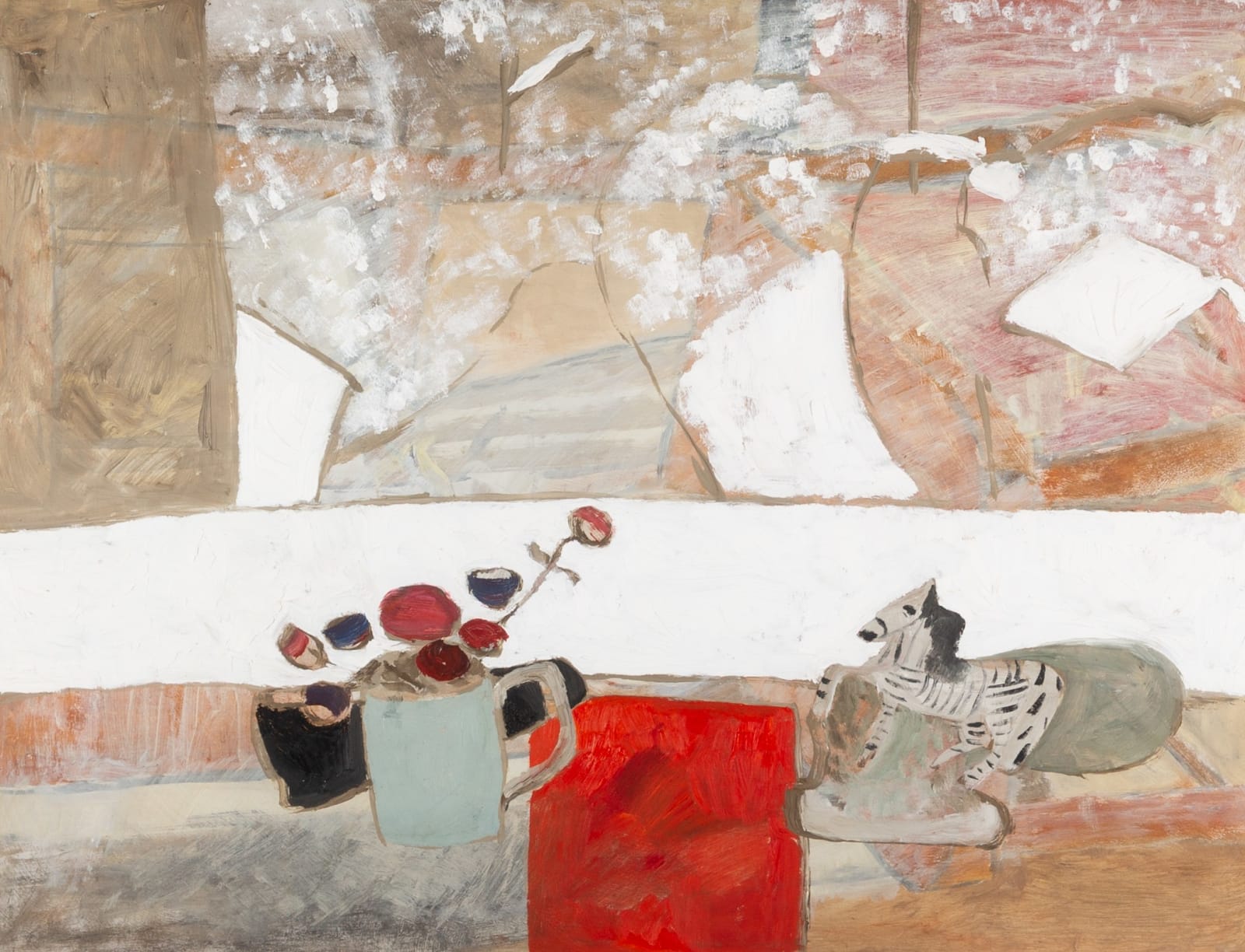 Kate Nicholson, Mug and Flowers, Chy an Kerris, 1941