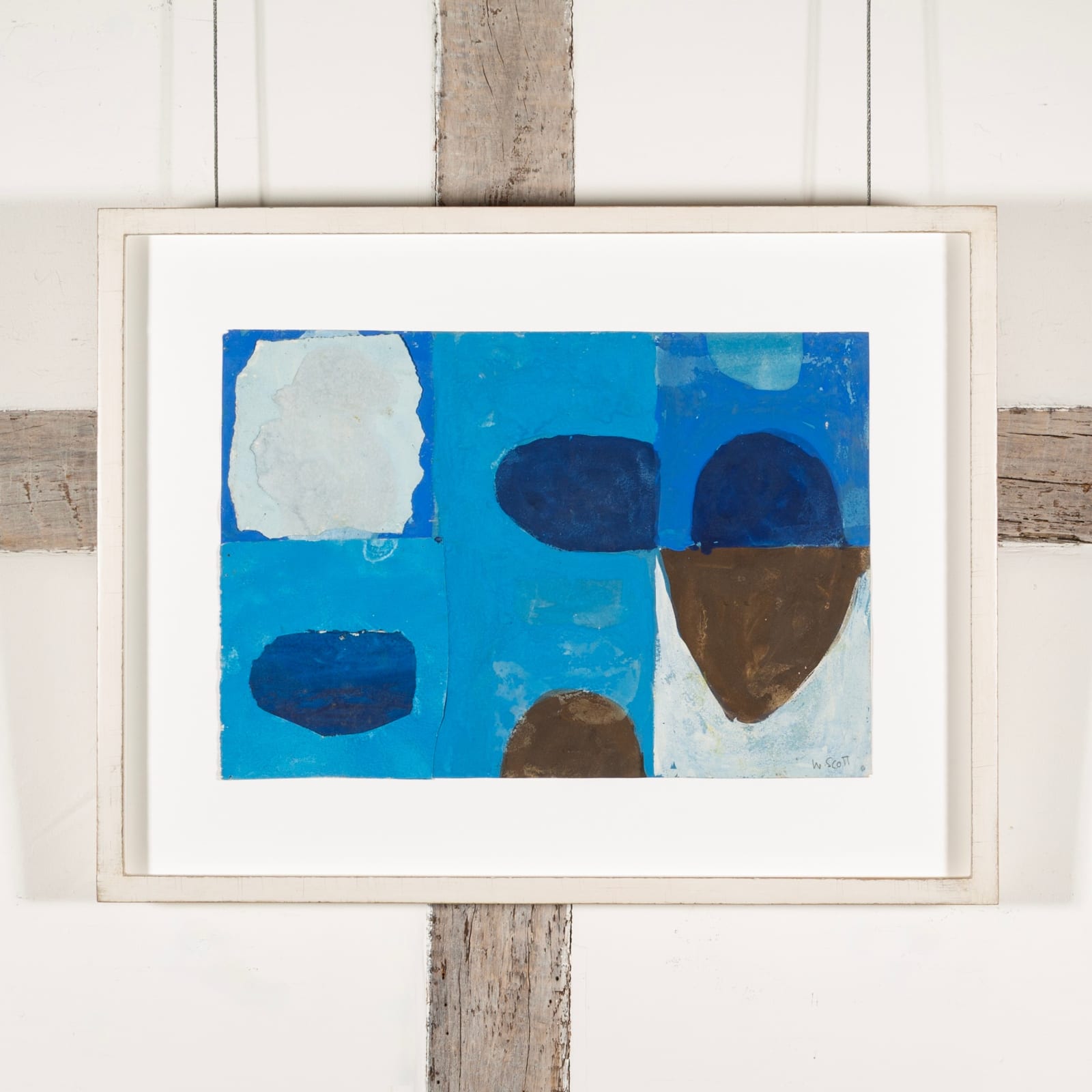 William Scott, Blue and White Collage (Altnagelvin), 1959, circa