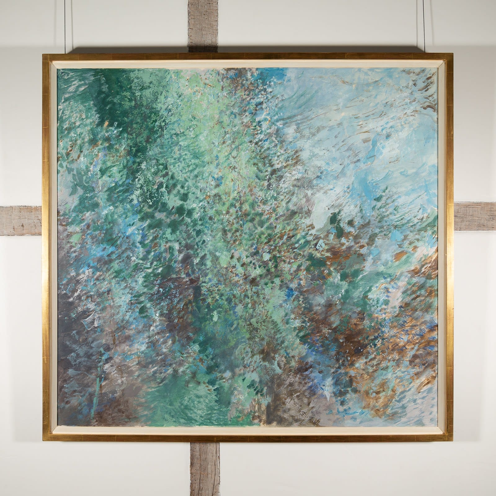 John Hubbard, Untitled Landscape, Silver and Greys, 1971, circa