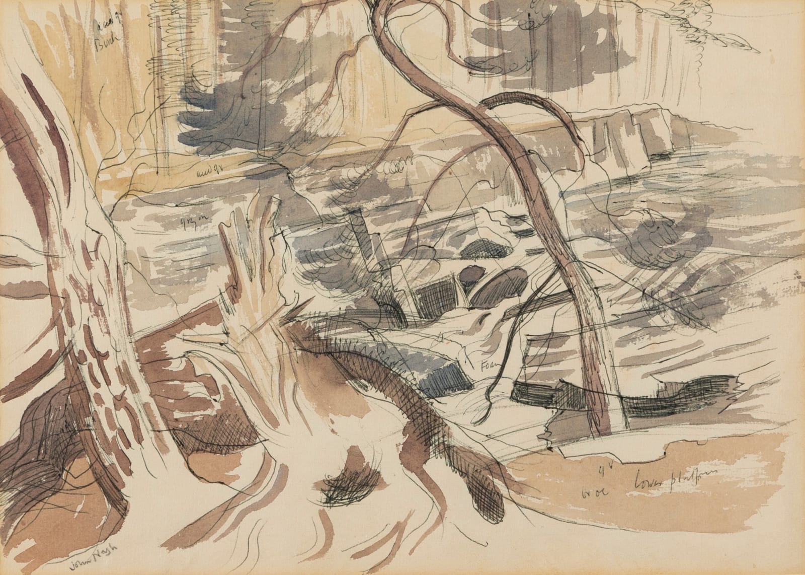 John Nash, Mountain Landscape, 1950, circa