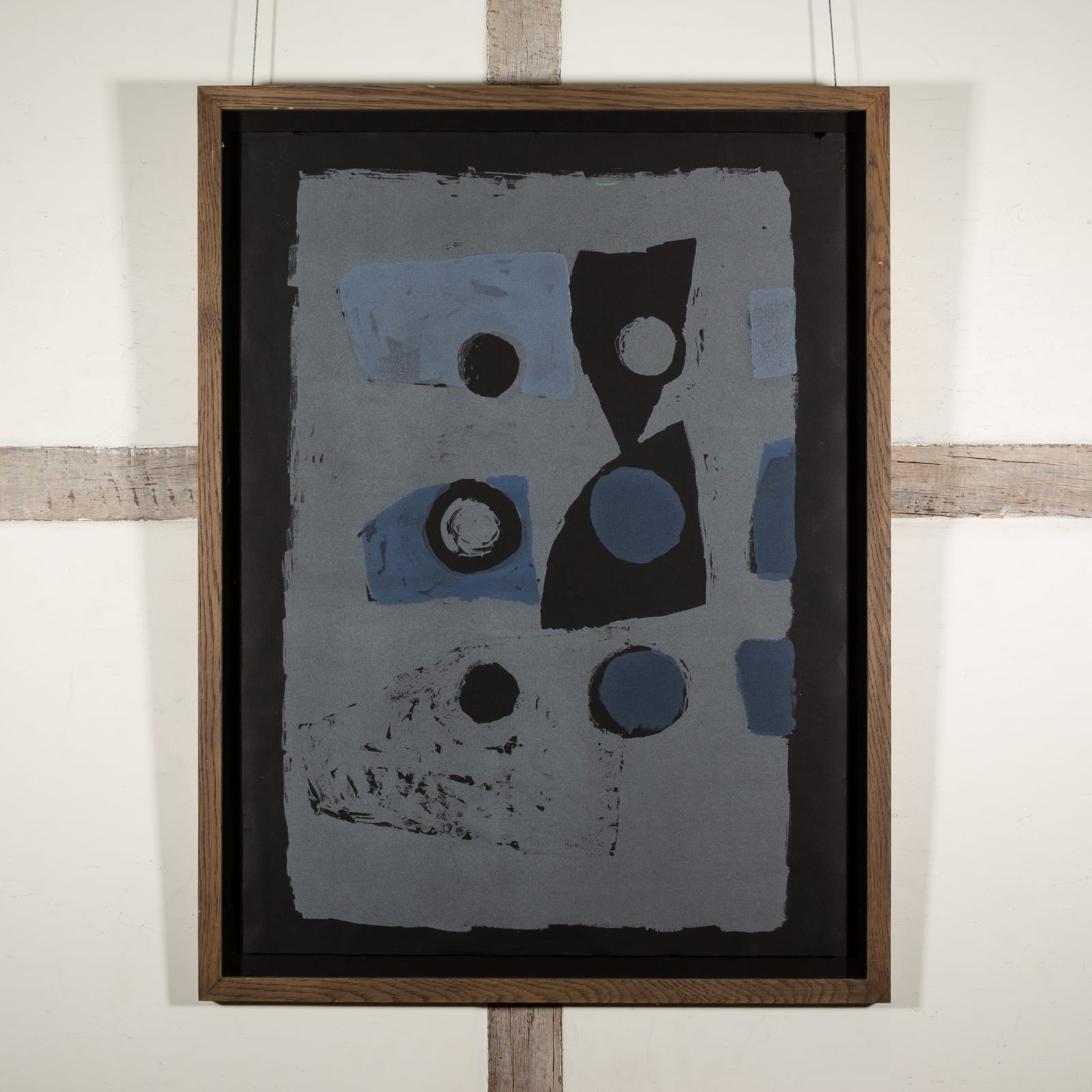 Clifford Ellis, Variations on Six (Blue on Black), 1953