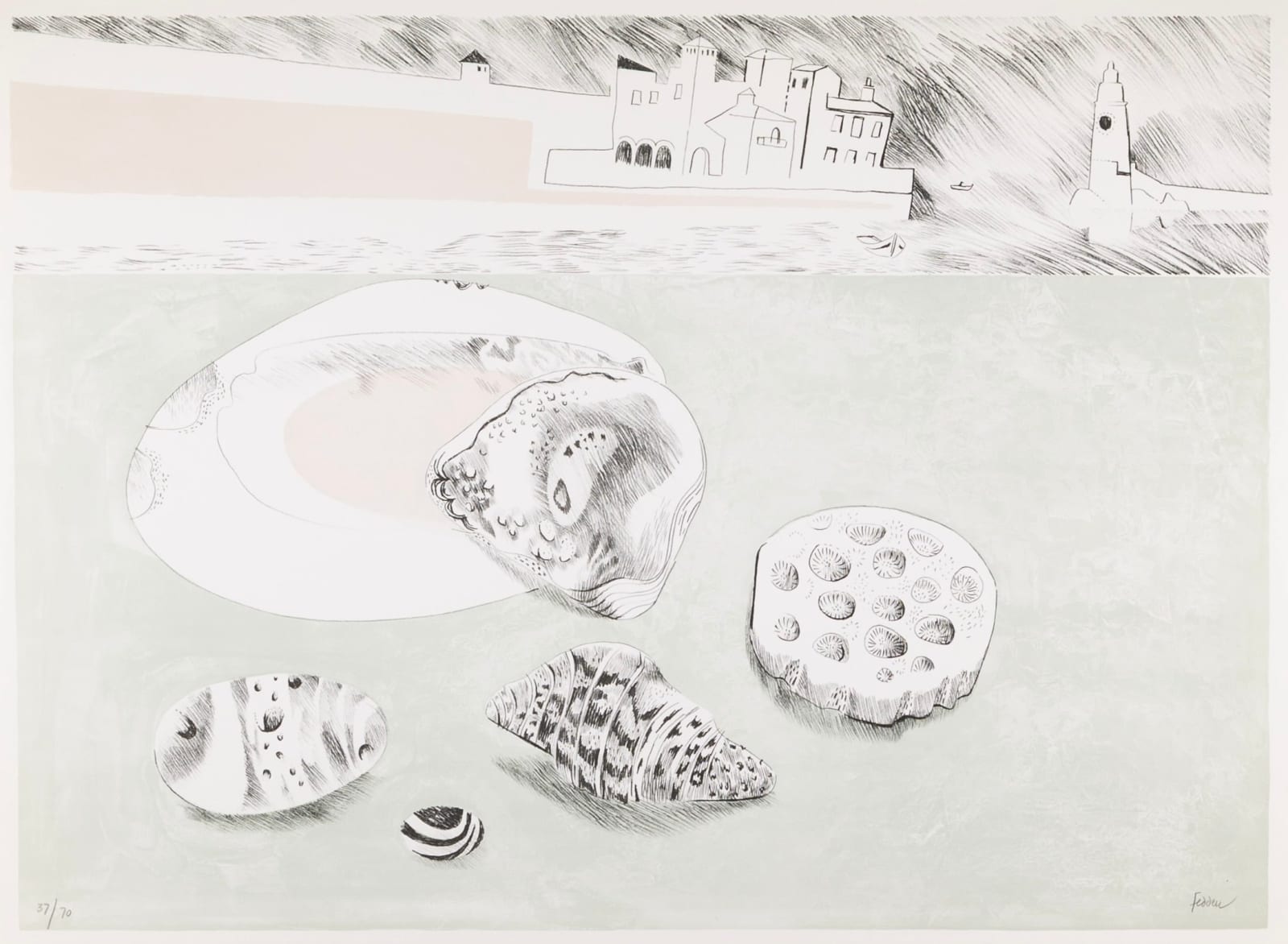 Mary Fedden, Shells and Pebbles, 1971