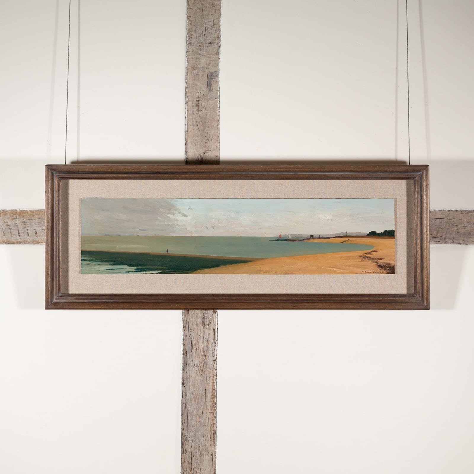 Richard Eurich, Rain Approaching the Solent, Lepe, 1969