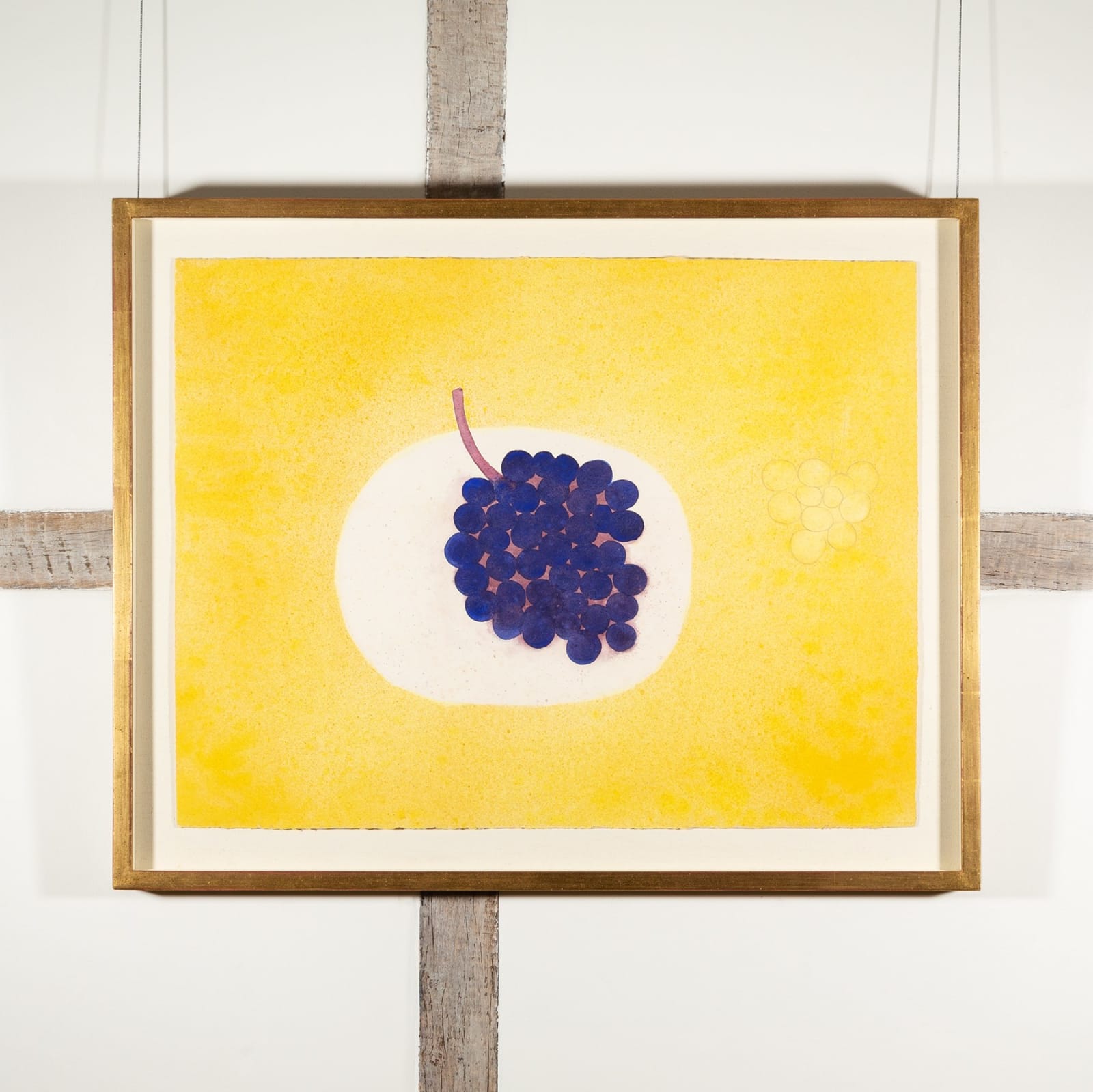 William Scott, Original Gouache for Grapes, 1979