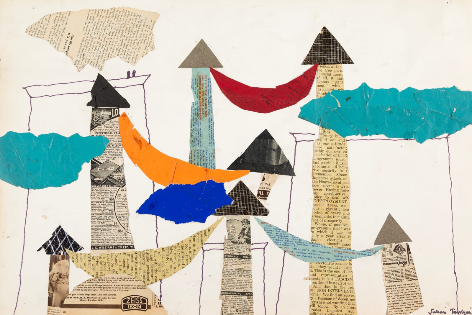 Julian Trevelyan, Bridges, 1938