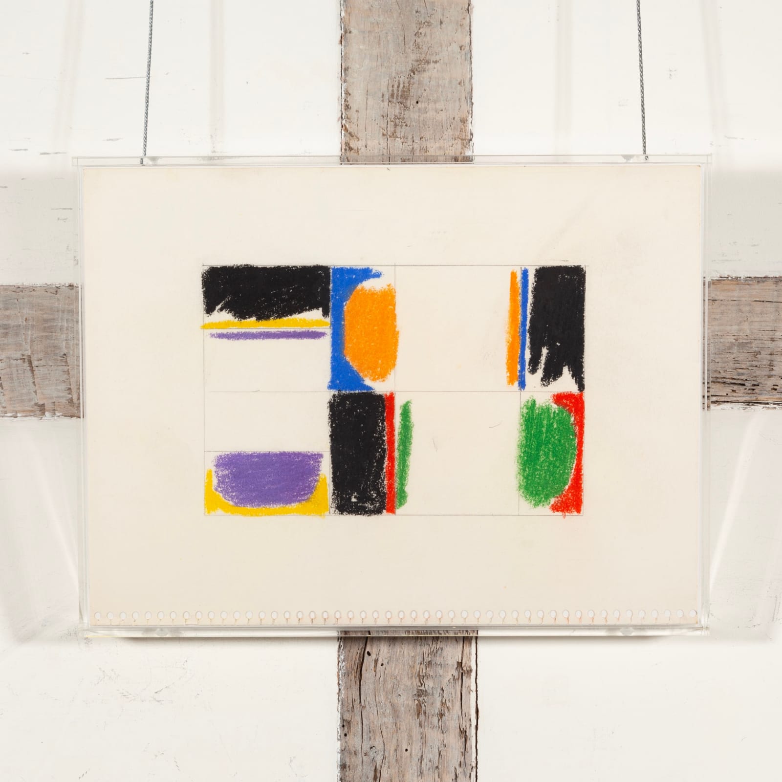 Mark Lancaster, Red, Green, Orange and Purple, 1960s circa