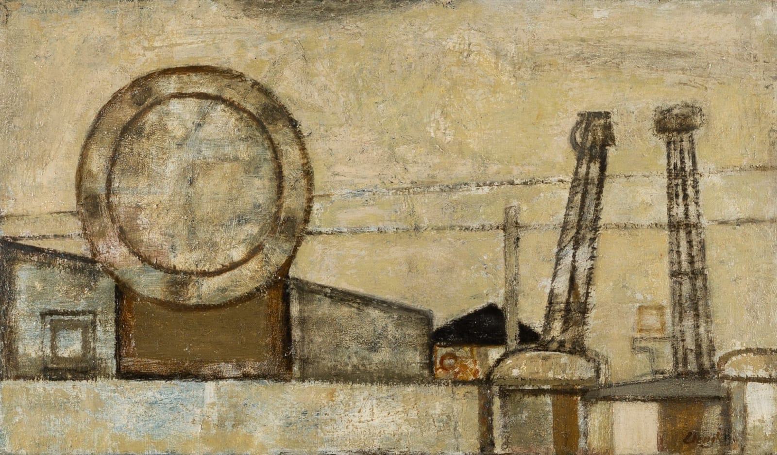 Prunella Clough, Industrial Plant III, 1954