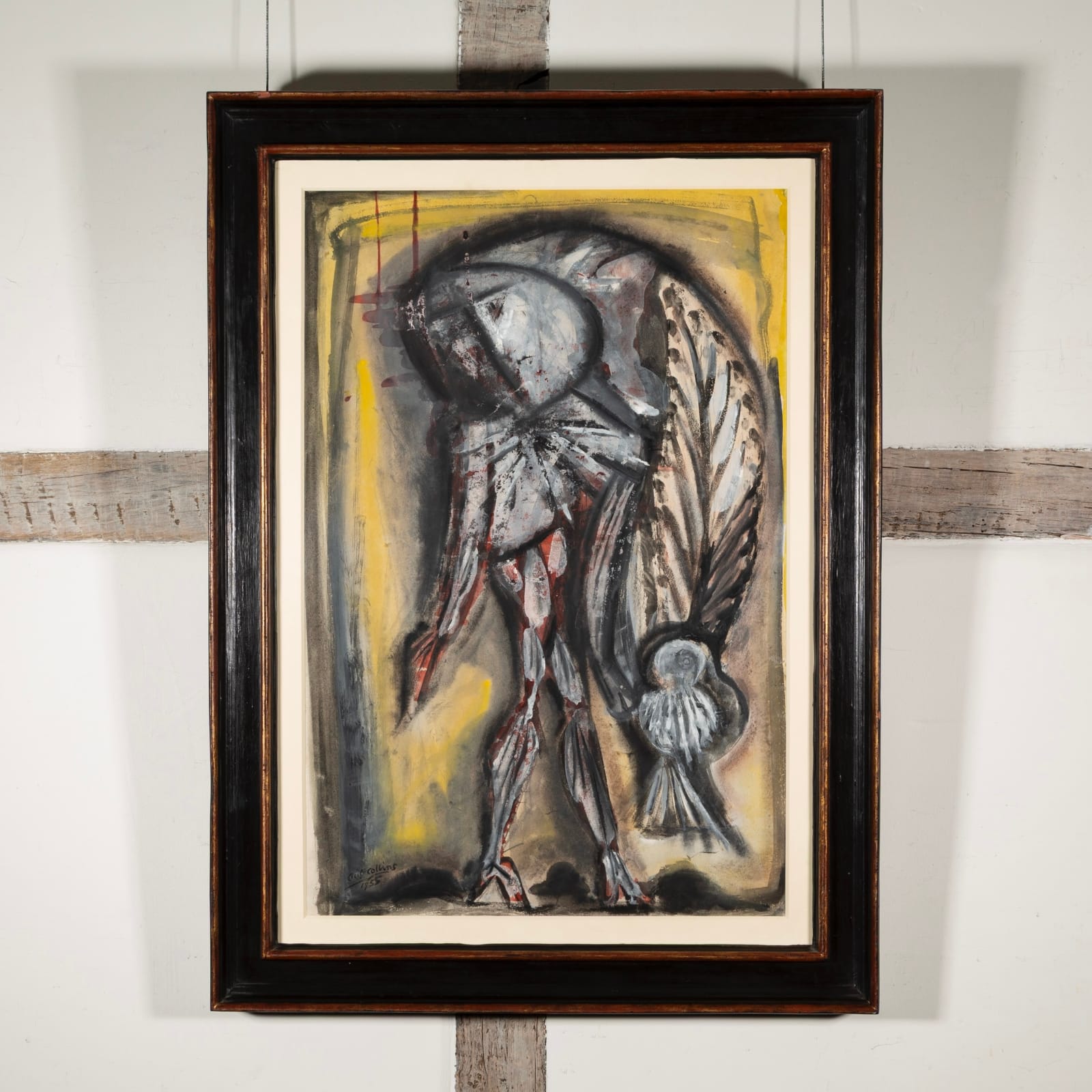 Cecil Collins, Fool with Bird, 1955