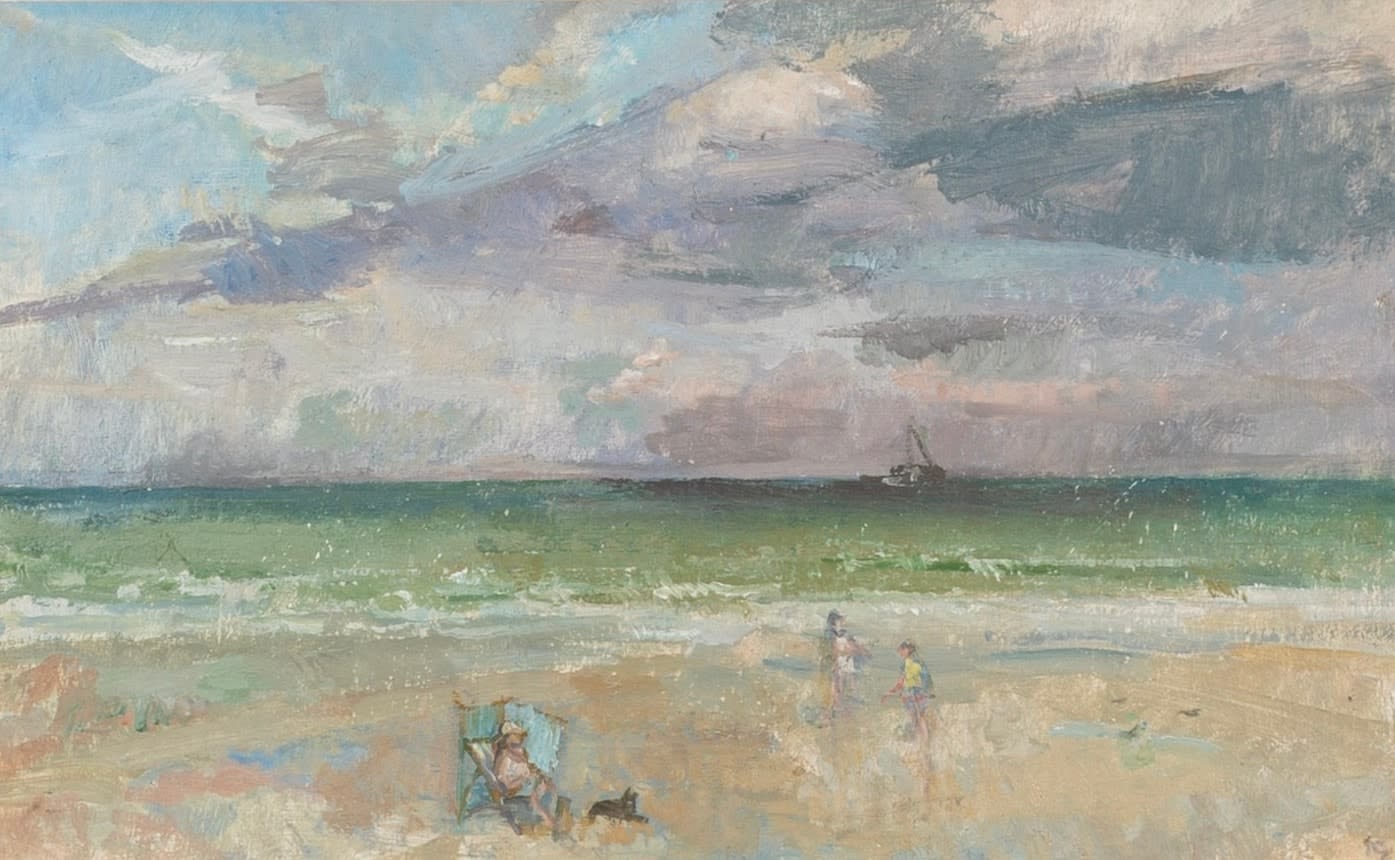 Peter Greenham, Beach Scene, Norfolk Coast