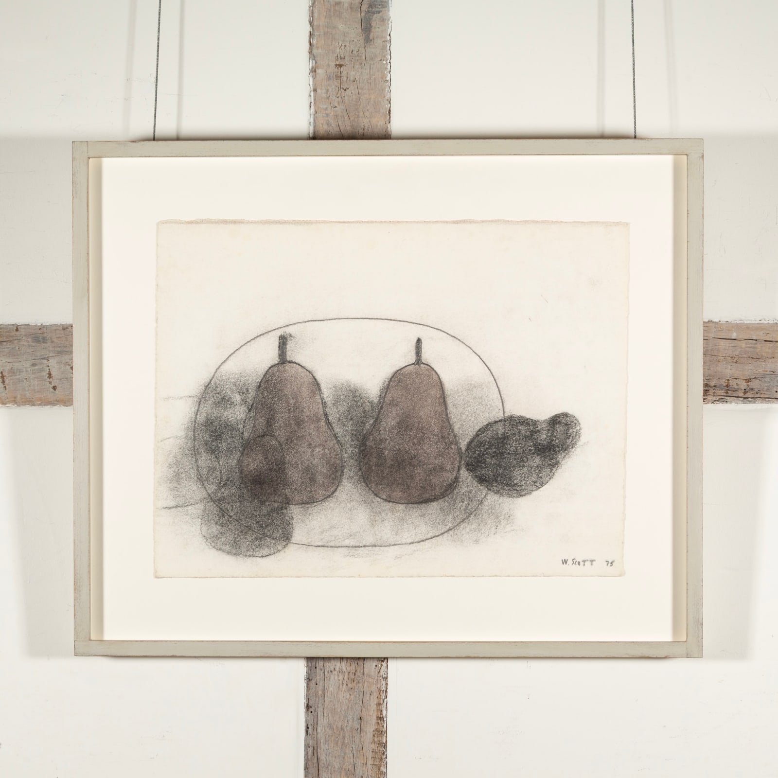 William Scott, Four Pears on a Plate, 1975