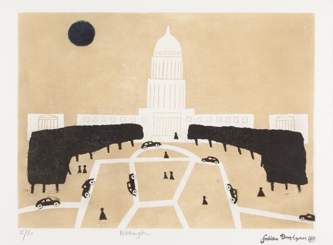 Julian Trevelyan, Washington, 1982