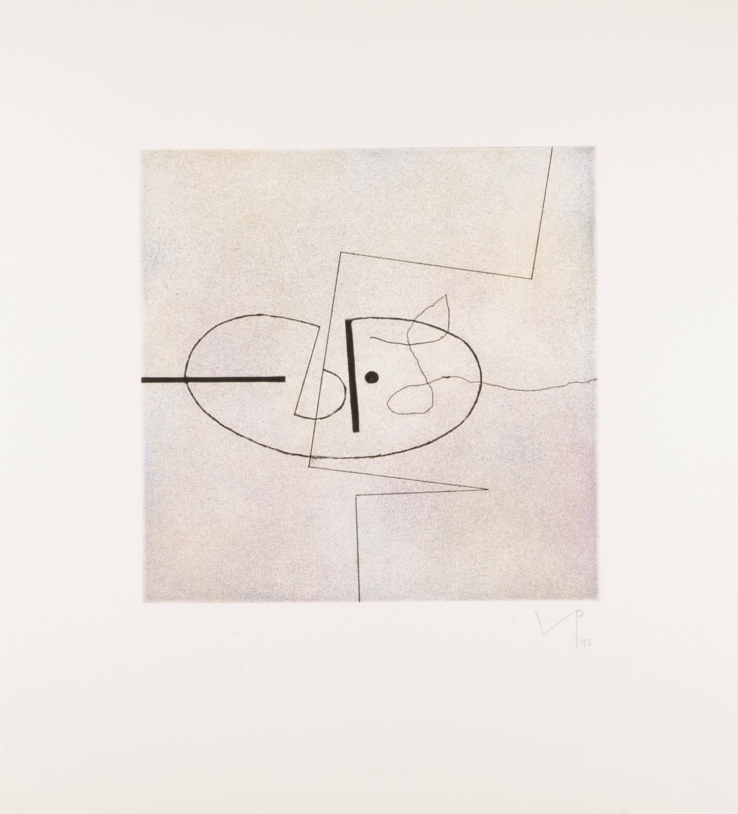 Victor Pasmore, Images on the Wall B (Lynton G72b), 1992