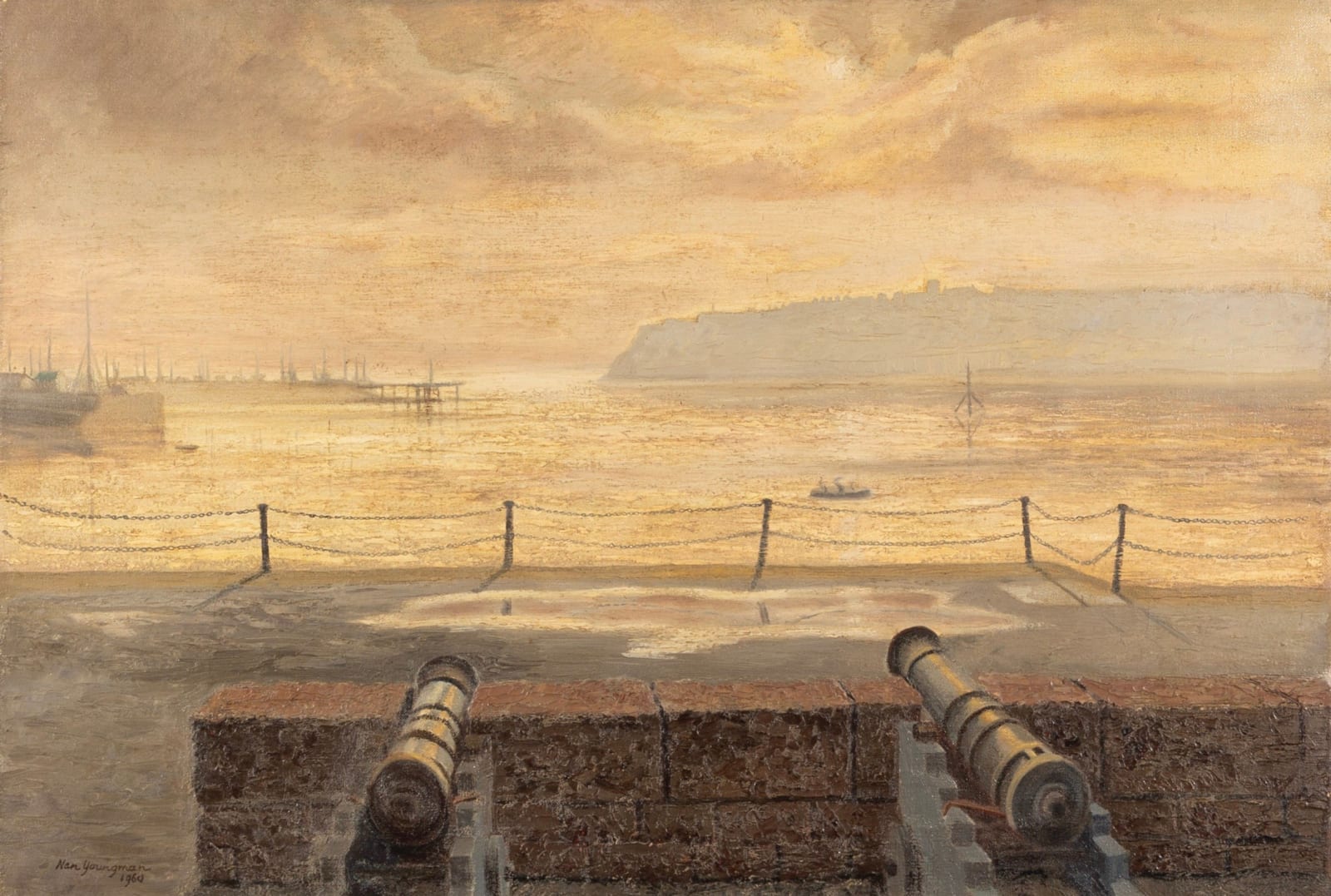 Nan Youngman, On Cardiff Dock, 1960