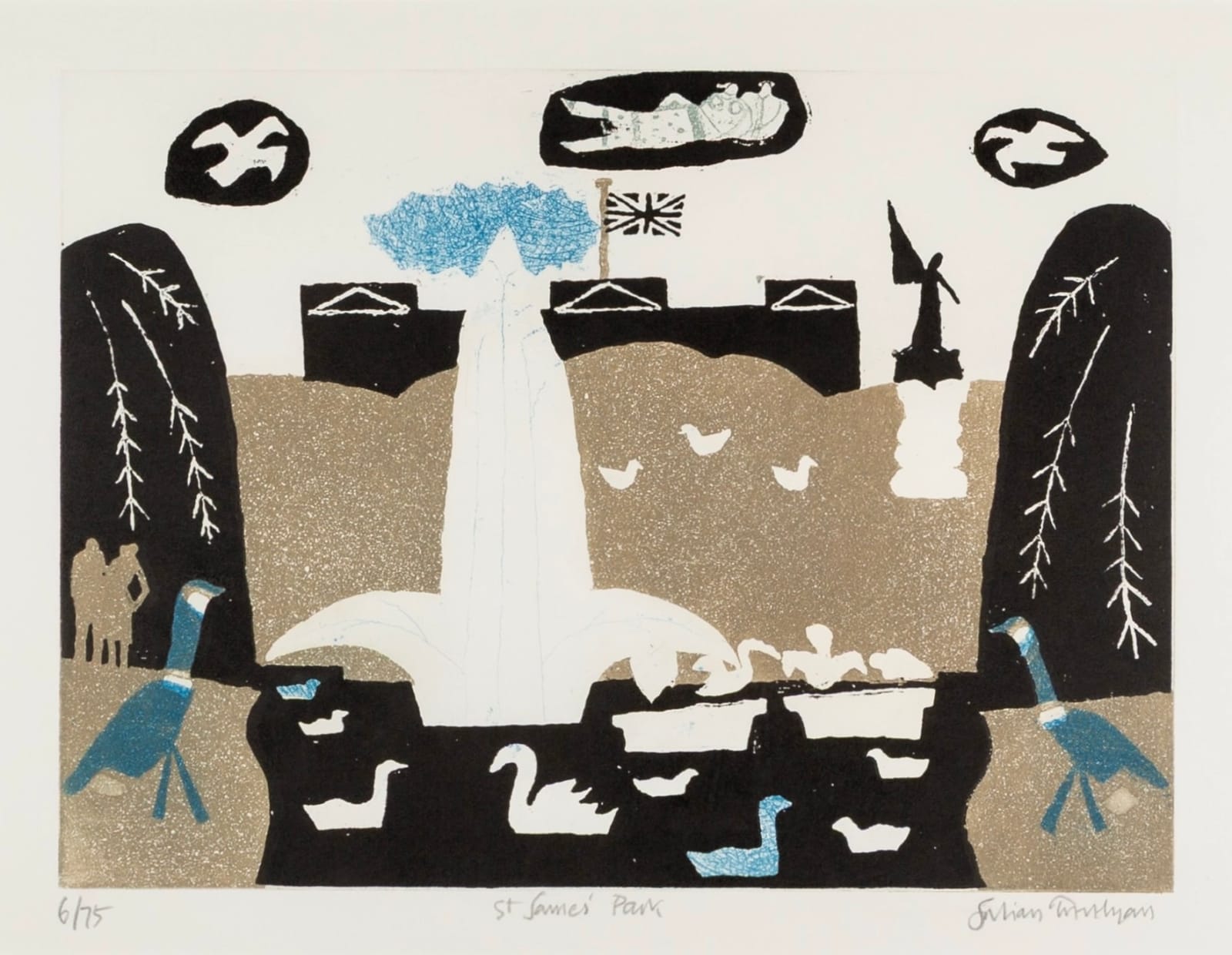 Julian Trevelyan, St James' Park, 1969-1970