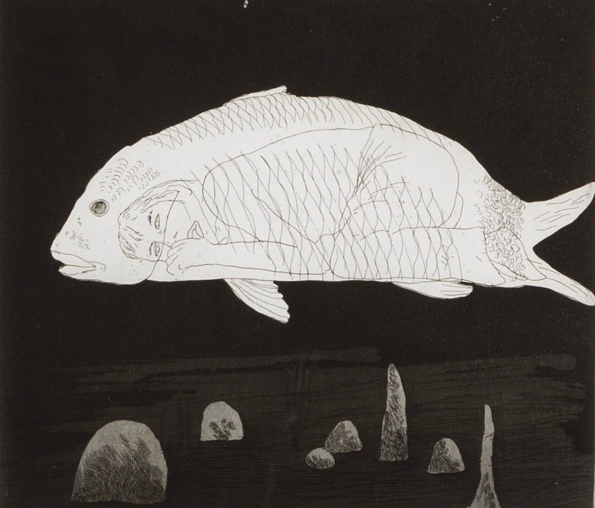 David Hockney, The Boy Hidden in a Fish, 1969