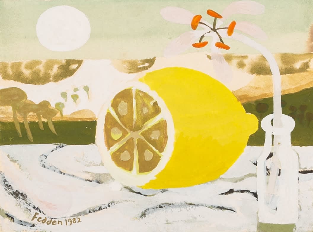 Mary Fedden, Still life with Lemon, 1982