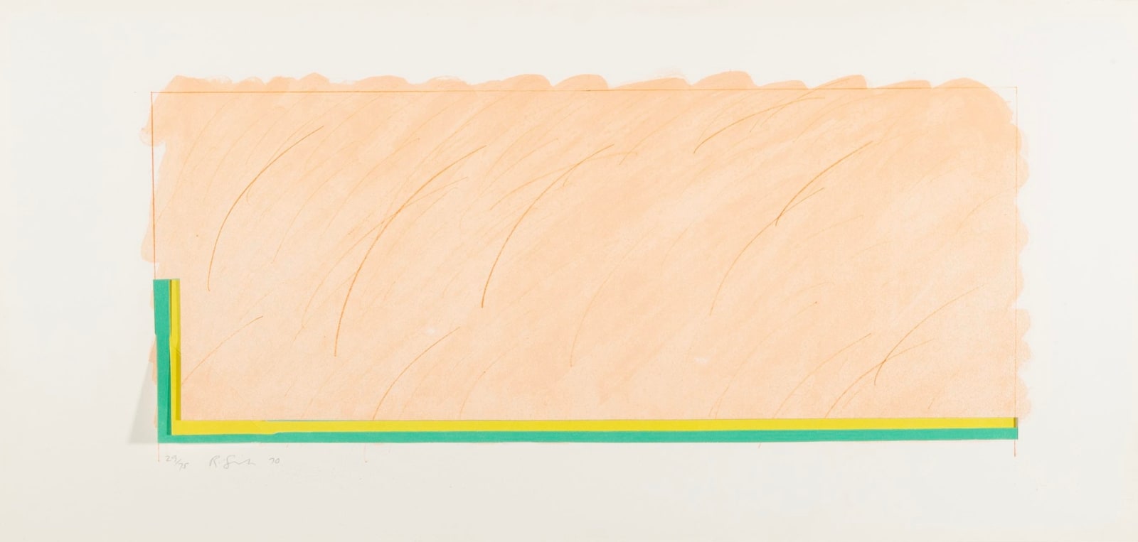 Richard Smith, Horizon V (Peach, Yellow & Green), 1970