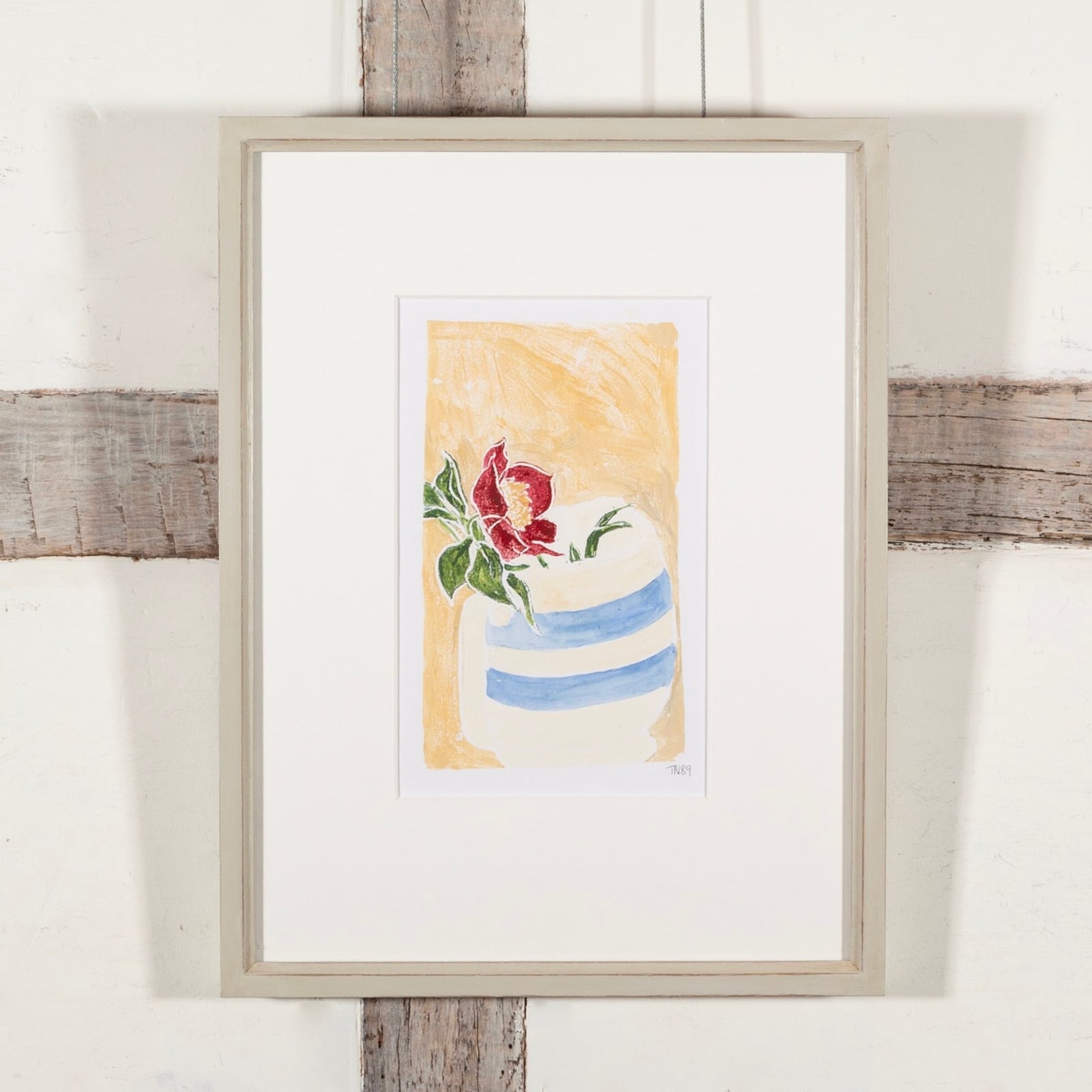 Tessa Newcomb, Untitled (Cornishware Jug), 1989