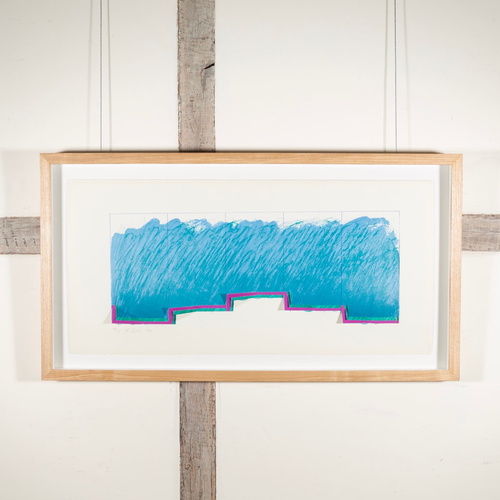 Richard Smith, Horizon VI (Blue, Purple, Green), 1970