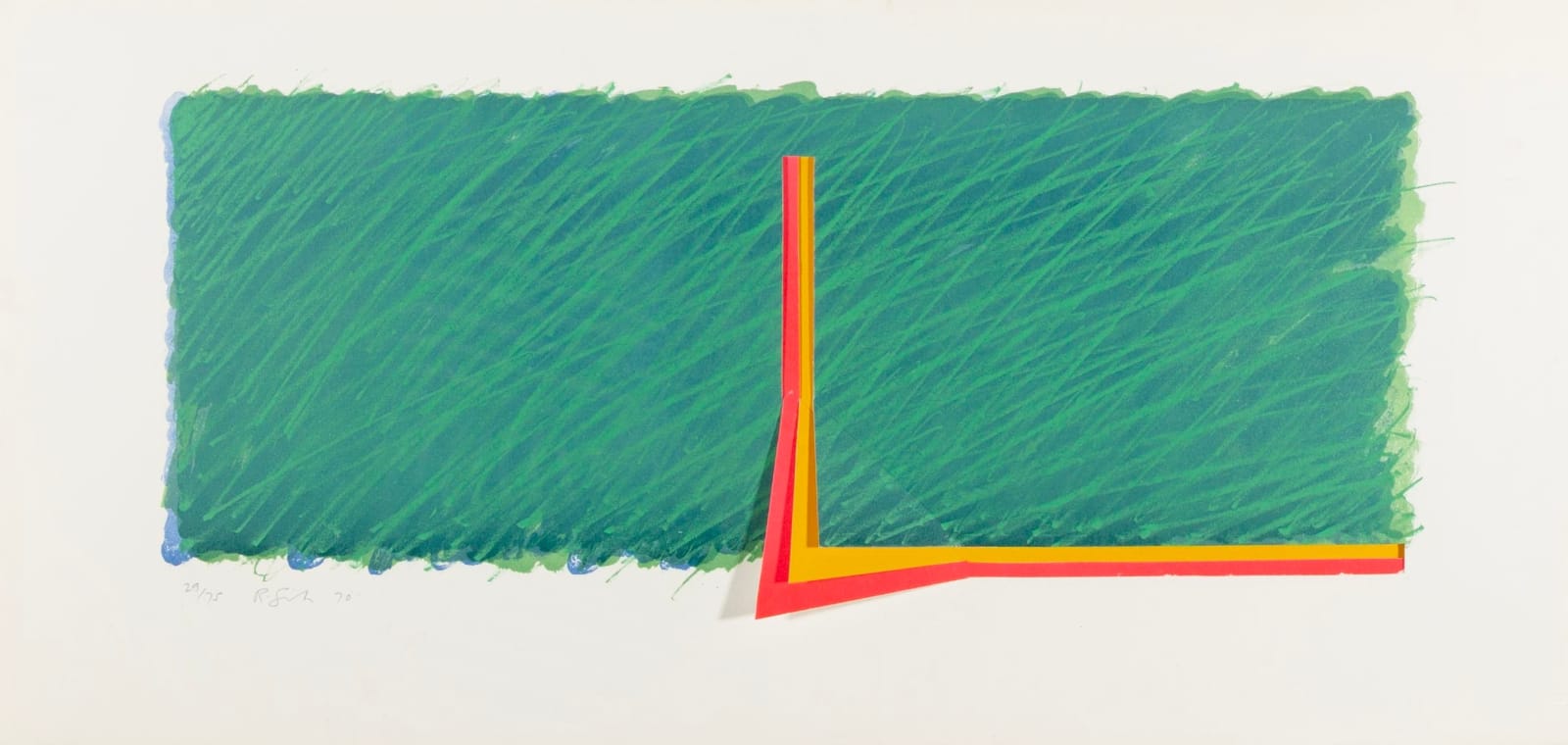 Richard Smith, Horizon III (Green, Pink, Yellow), 1970