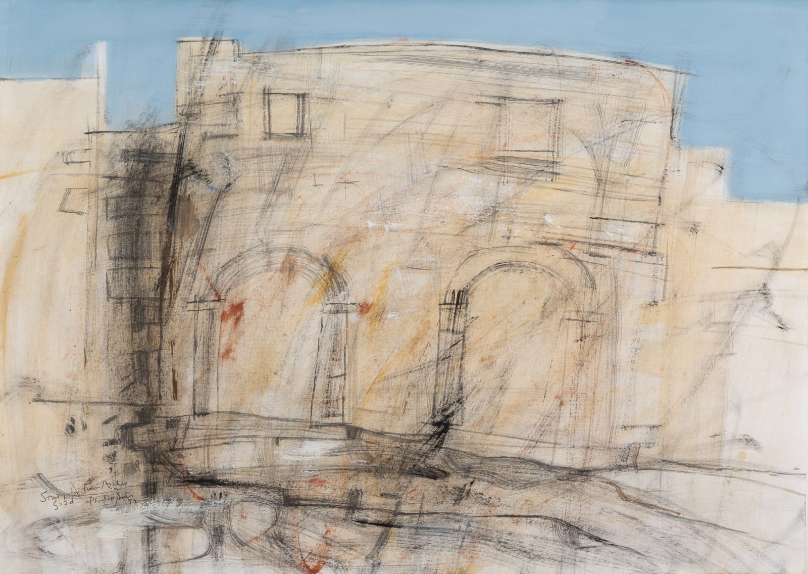 Philip Jones, Study for Twin Arches, Gozo, 1992