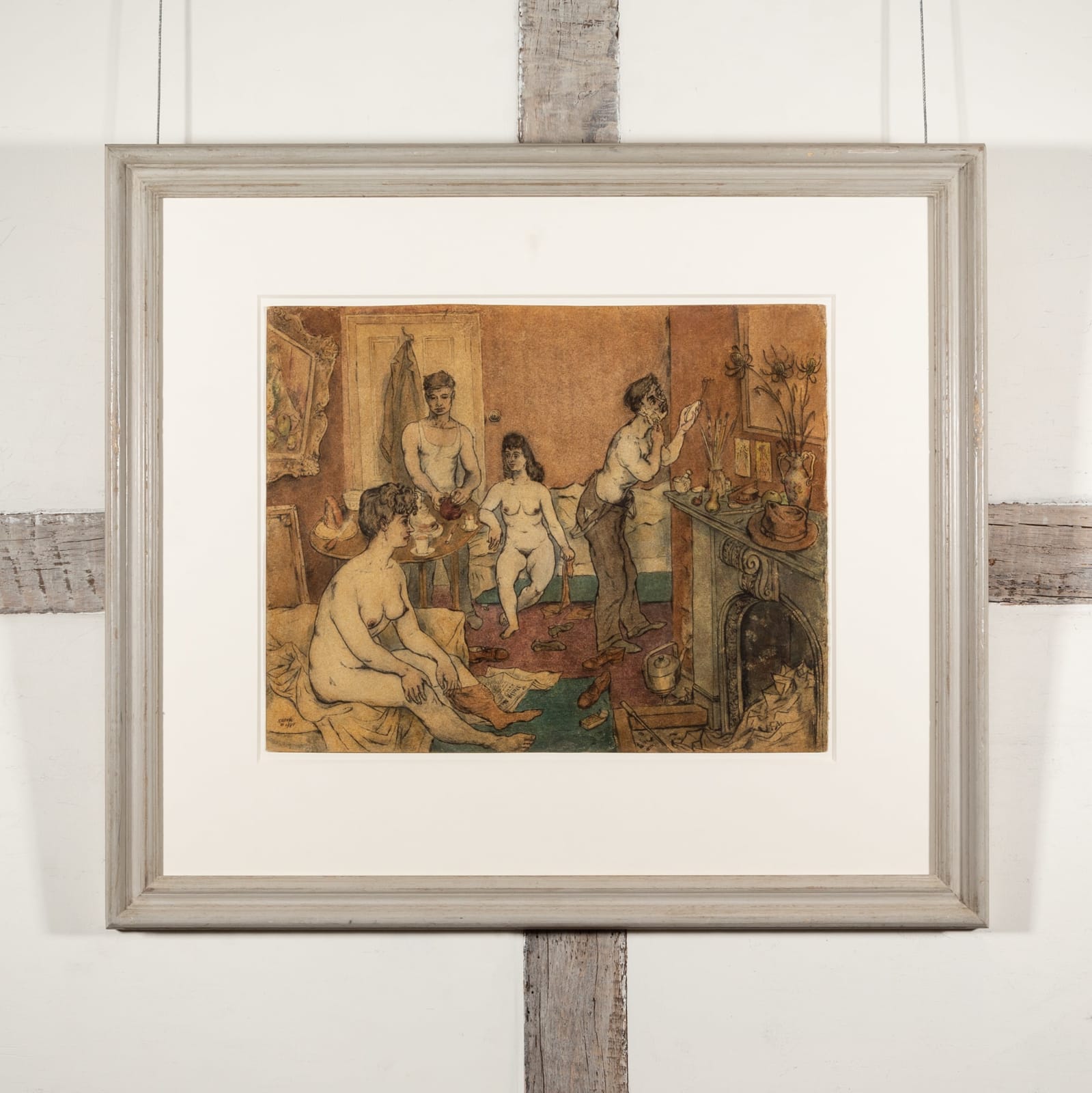 Laurence Scarfe, Student Life, Morning (Gunter Grove, Chelsea), 1941