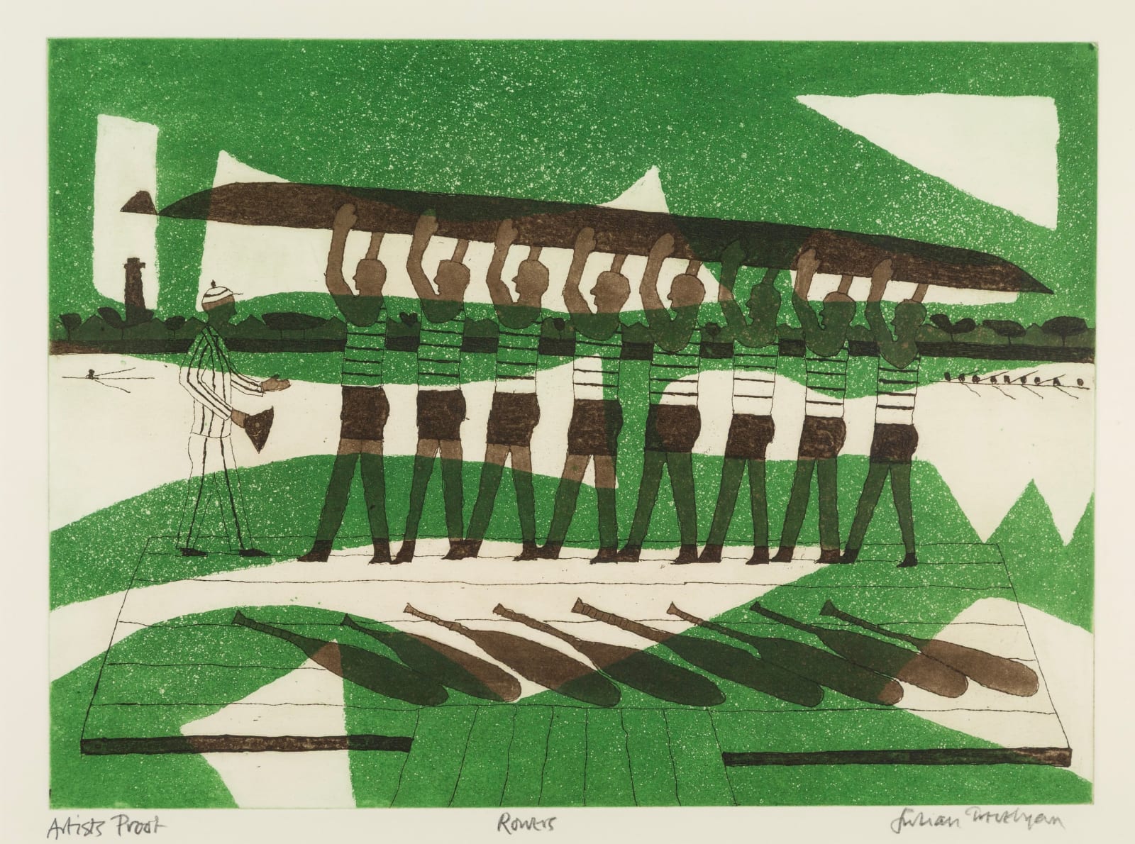 Julian Trevelyan, Rowers, 1972