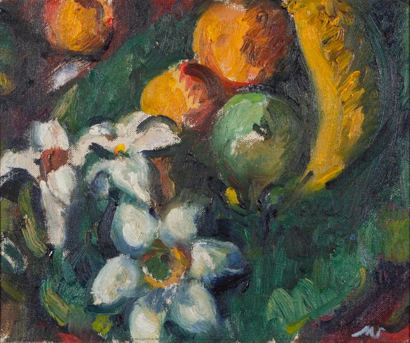 Matthew Smith, Still life with Fruit and Flowers, 1950 circa