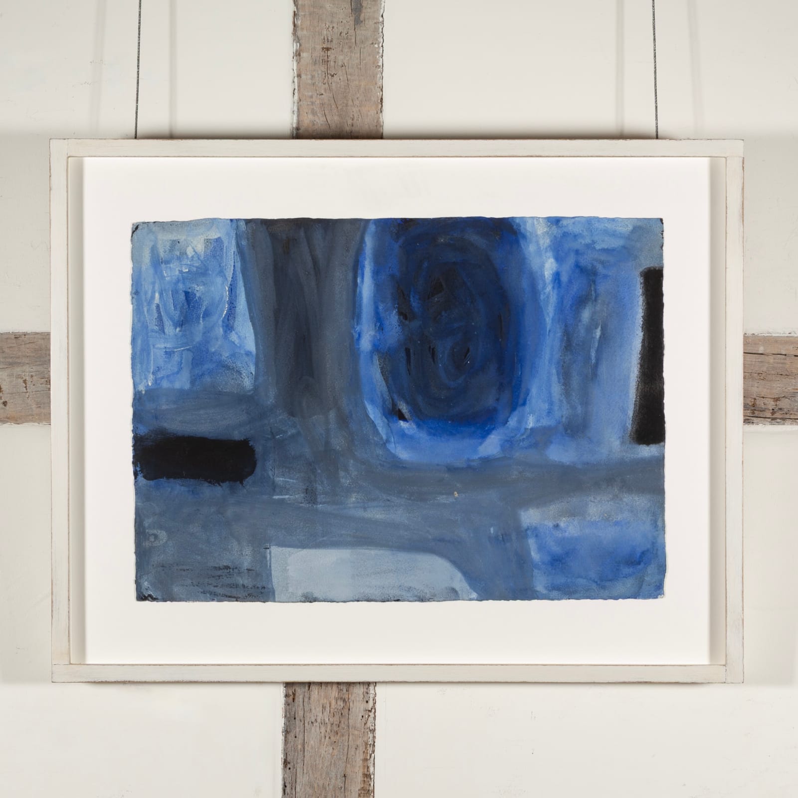 William Scott, Gouache Blue and Black, 1962/63, circa