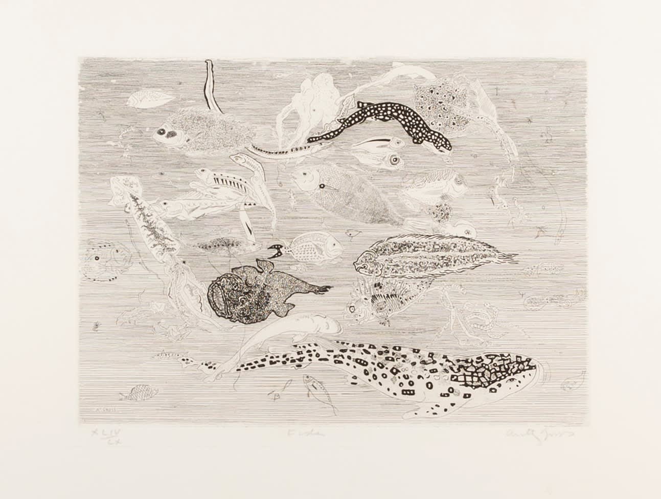 Anthony Gross, Fishes, 1951