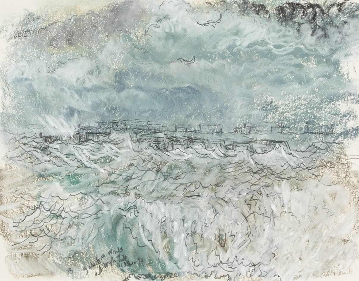 Pamela Burns, Gale Force Winds at High Tide, 1999