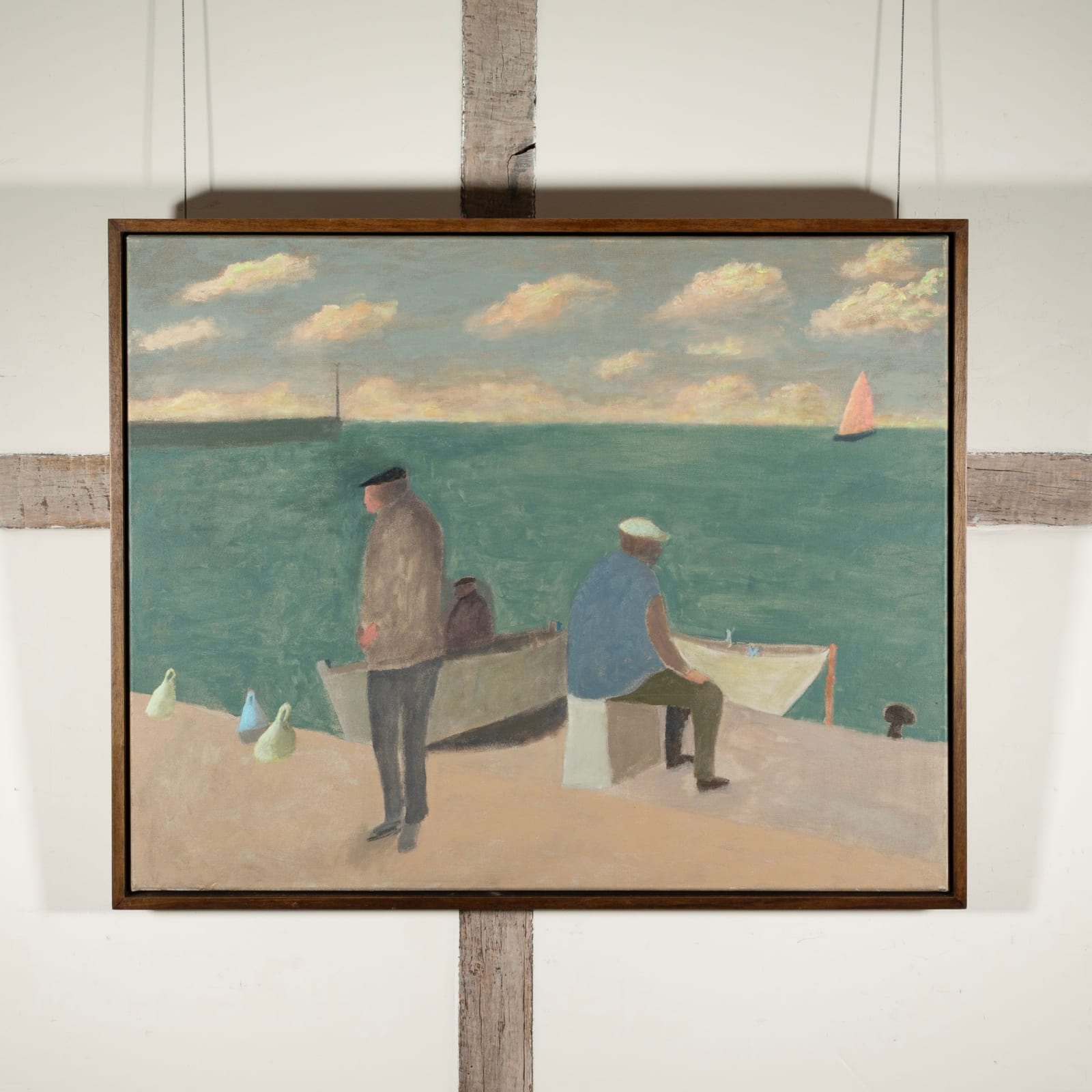 Nicholas Turner, Figures Quayside, 2022