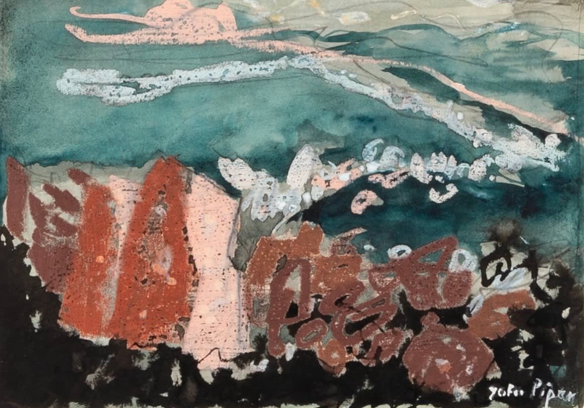 John Piper, Rocks and Walls, Pembrokeshire, 1960s circa