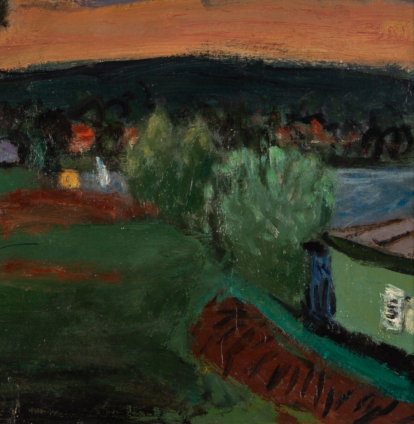 Henri Hayden, Banks of the Marne at La Ferté-sous-Jouarre, 1962