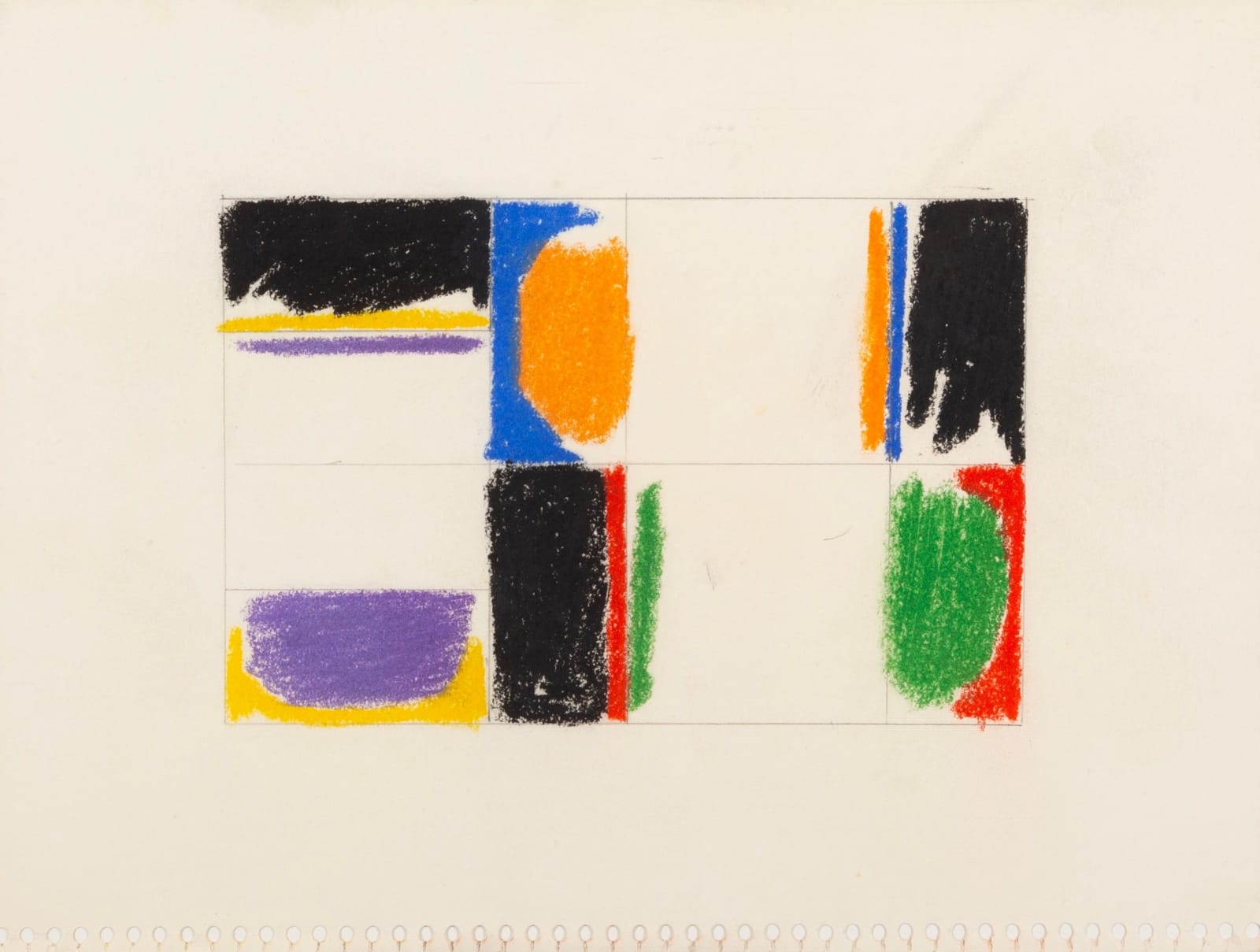 Mark Lancaster, Red, Green, Orange and Purple, 1960s circa