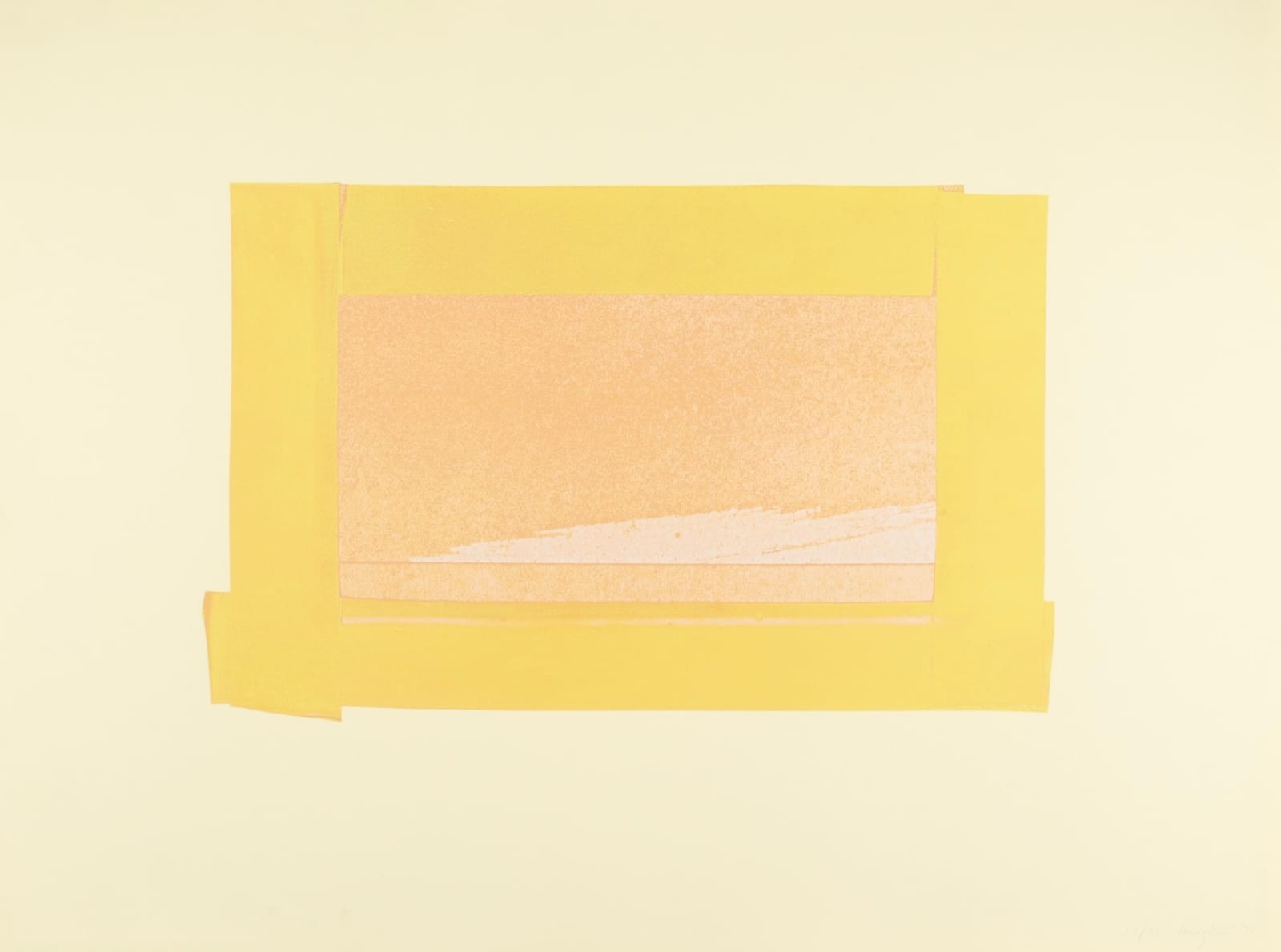 Howard Hodgkin, H, from Indian Views, 1971