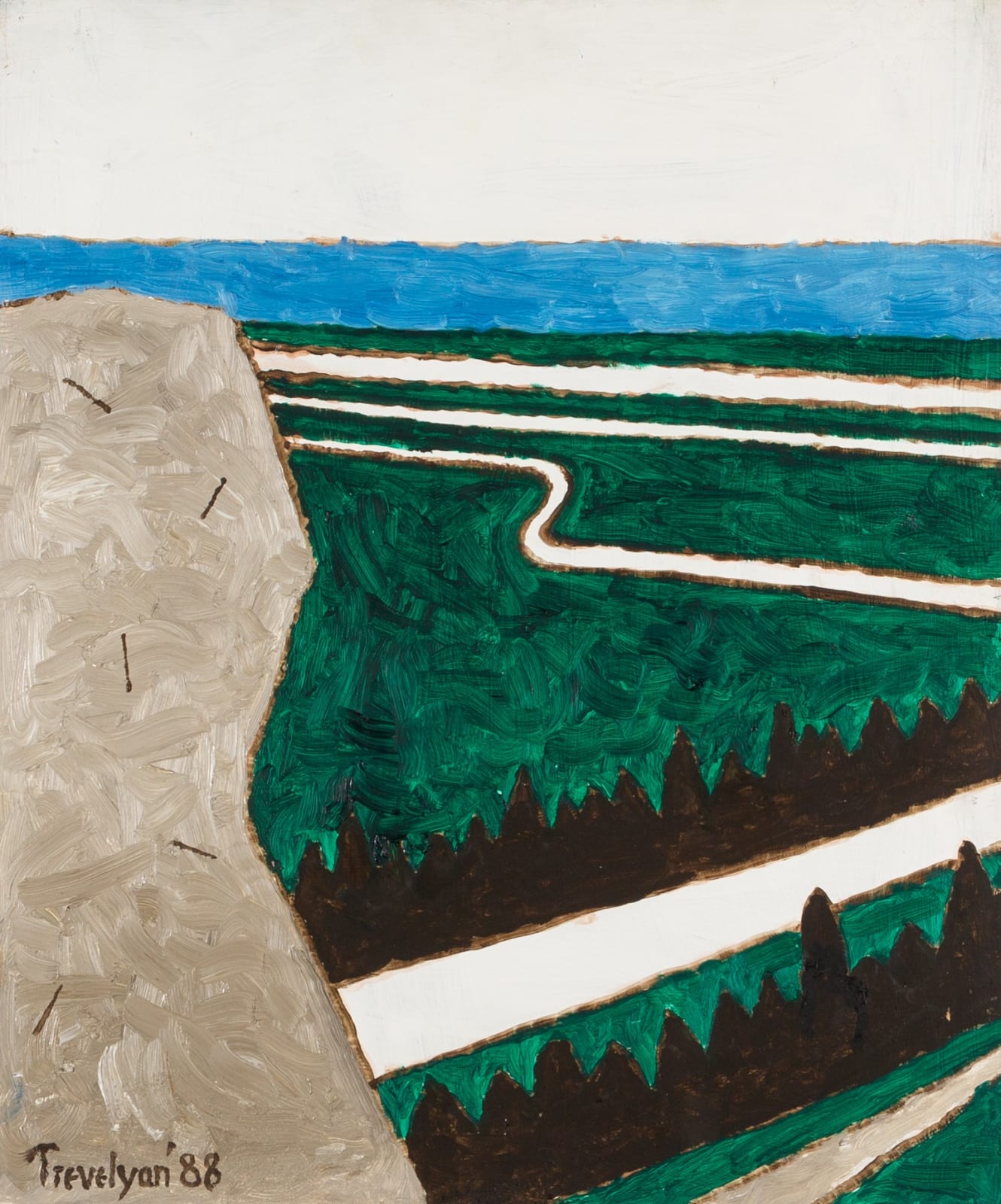 Julian Trevelyan, The Rock, Holland, 1988