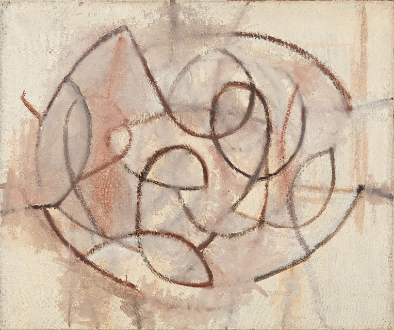 Wendy Pasmore, Linear Motif (Oval), 1957