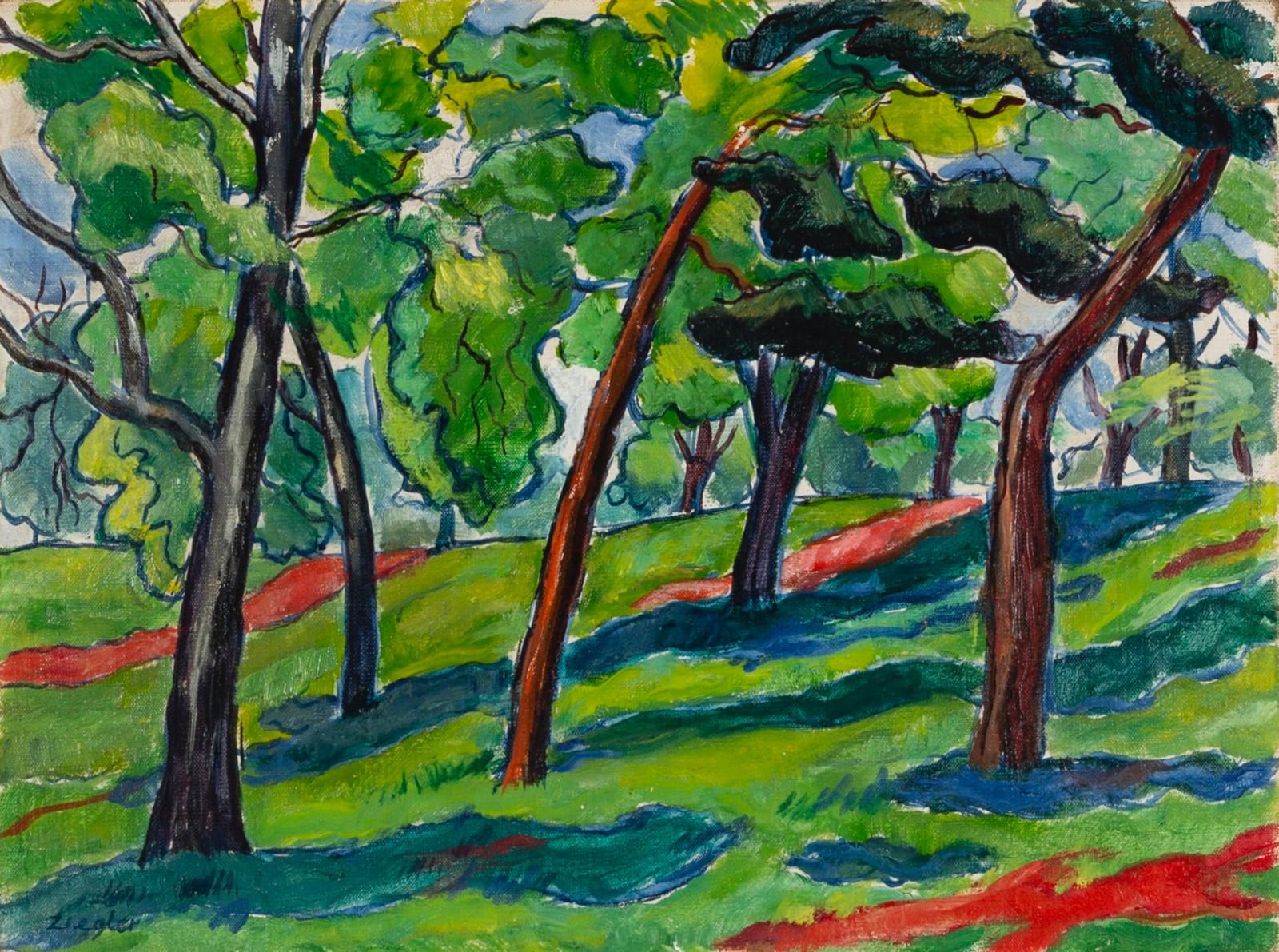 Archibald Ziegler, Trees, Hampstead Heath