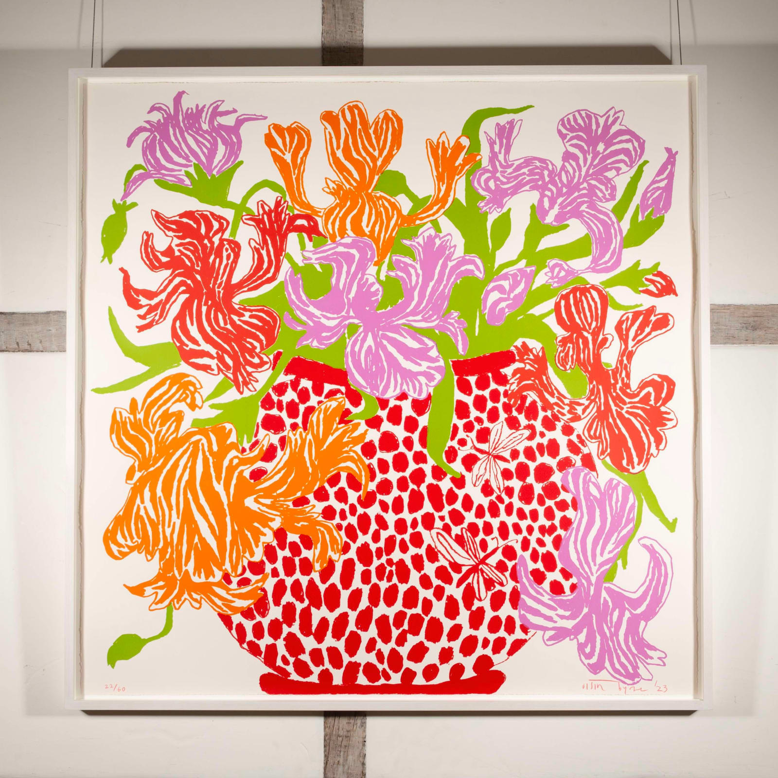 Oisin Byrne, Red-Orange Cut Flowers, 2023