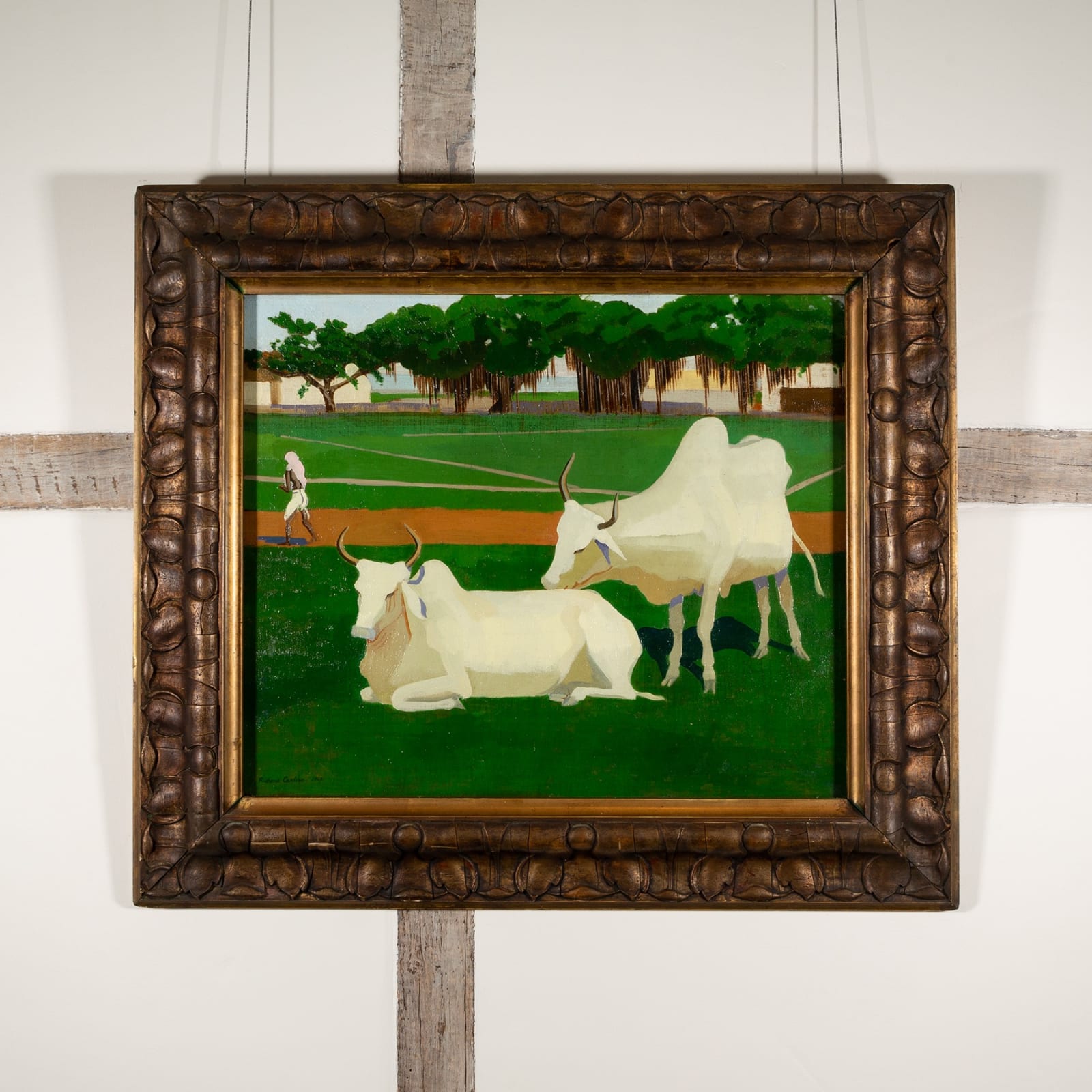 Richard Carline, Sacred Hindu Cows, India, 1920