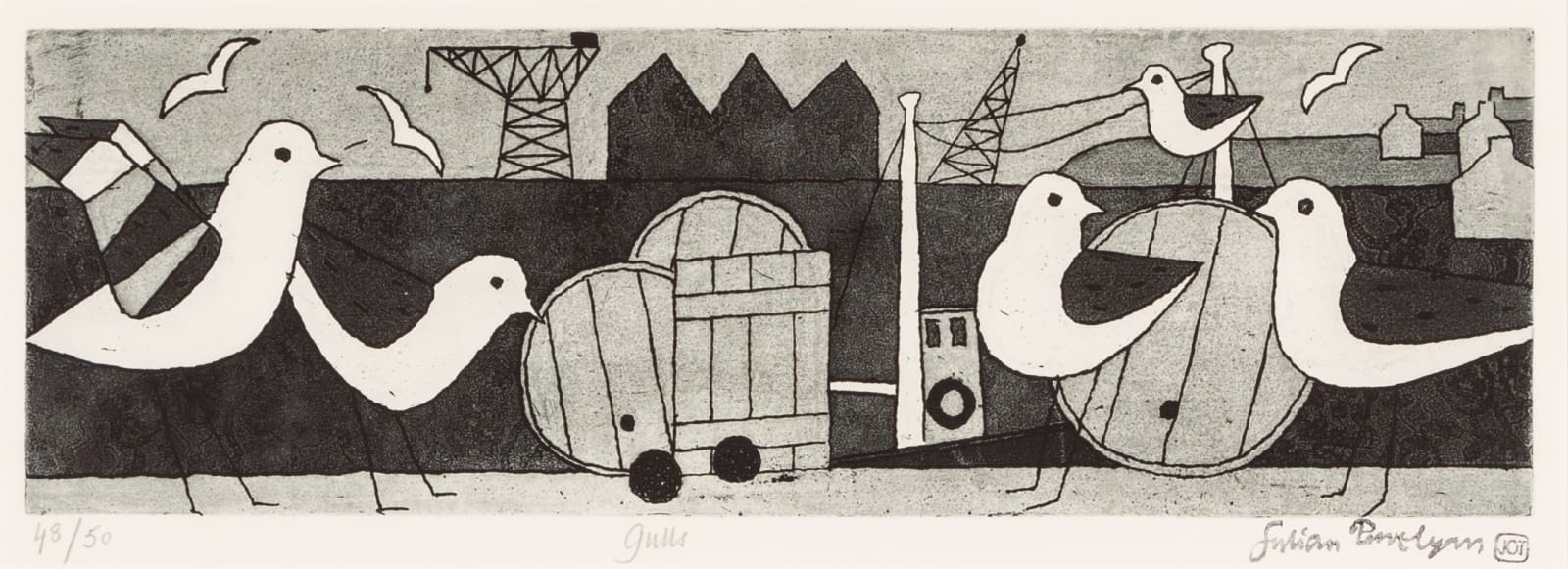 Julian Trevelyan, Gulls, 1977-1978