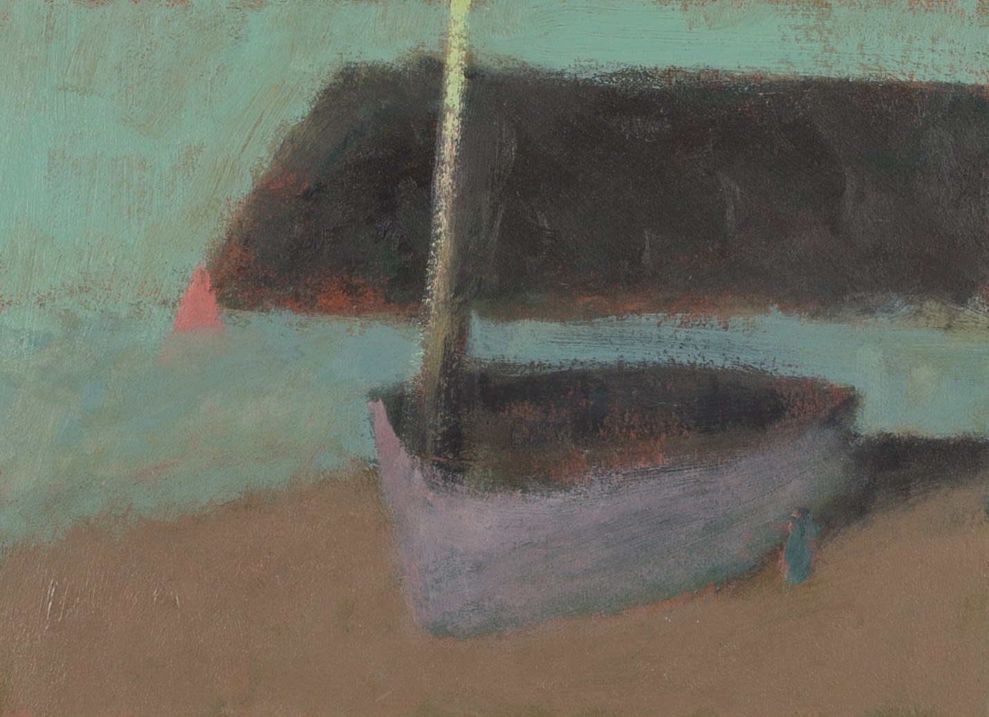 Nicholas Turner, Mast and Red Sail, 2023