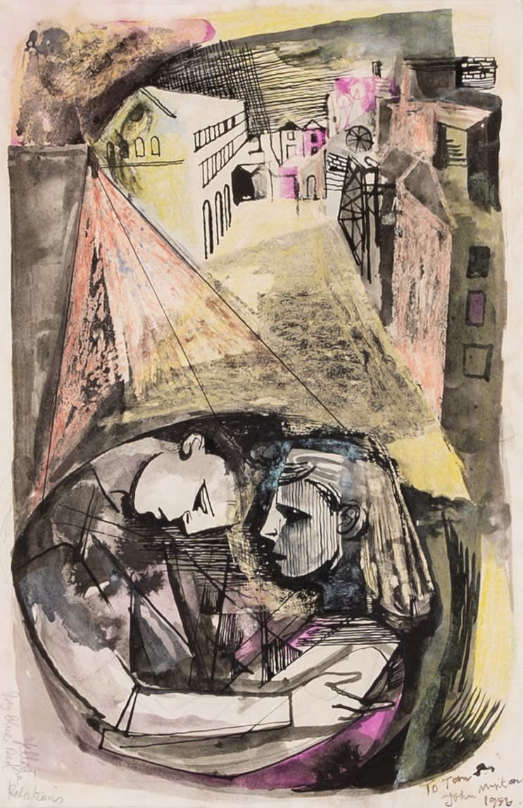 John Minton, Relations, 1956