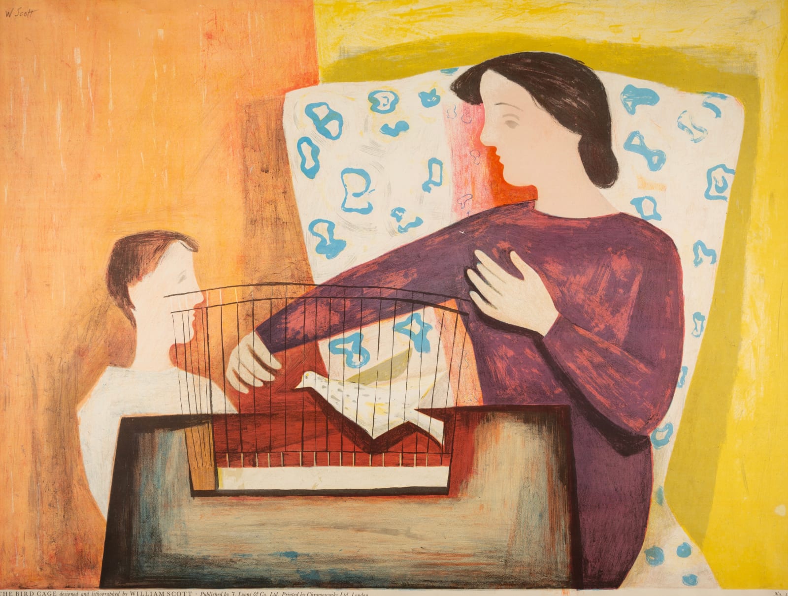 William Scott, The Bird Cage, No.14, 1947