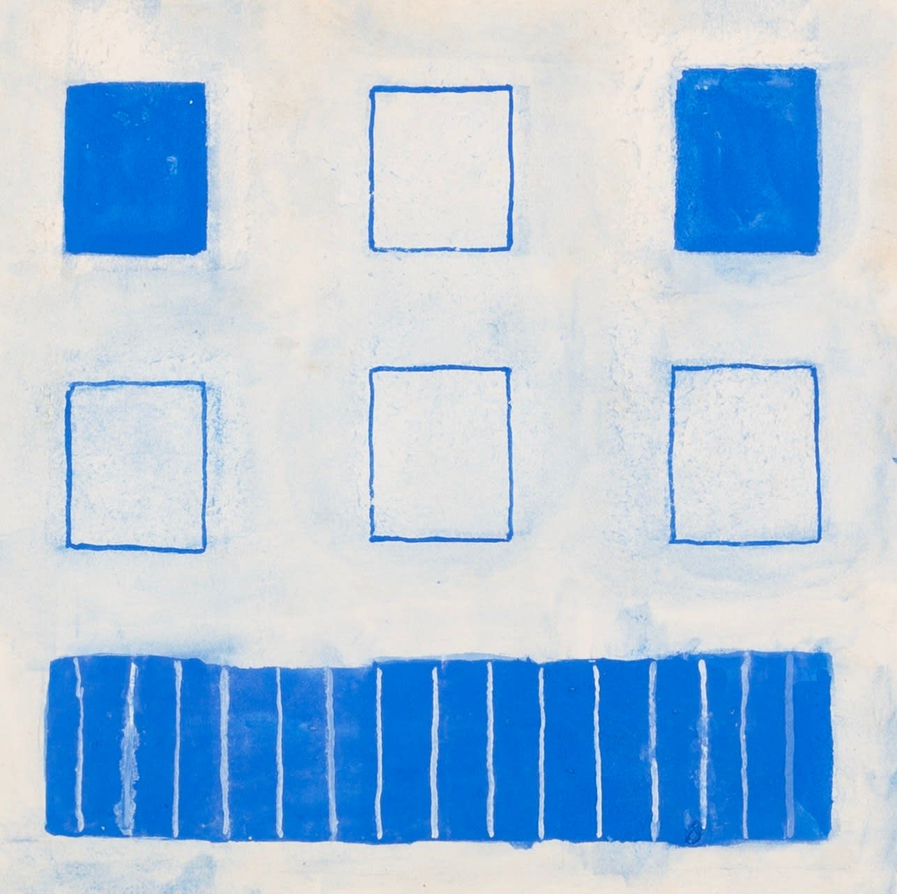 William Scott, Divided Blues, 1965, circa